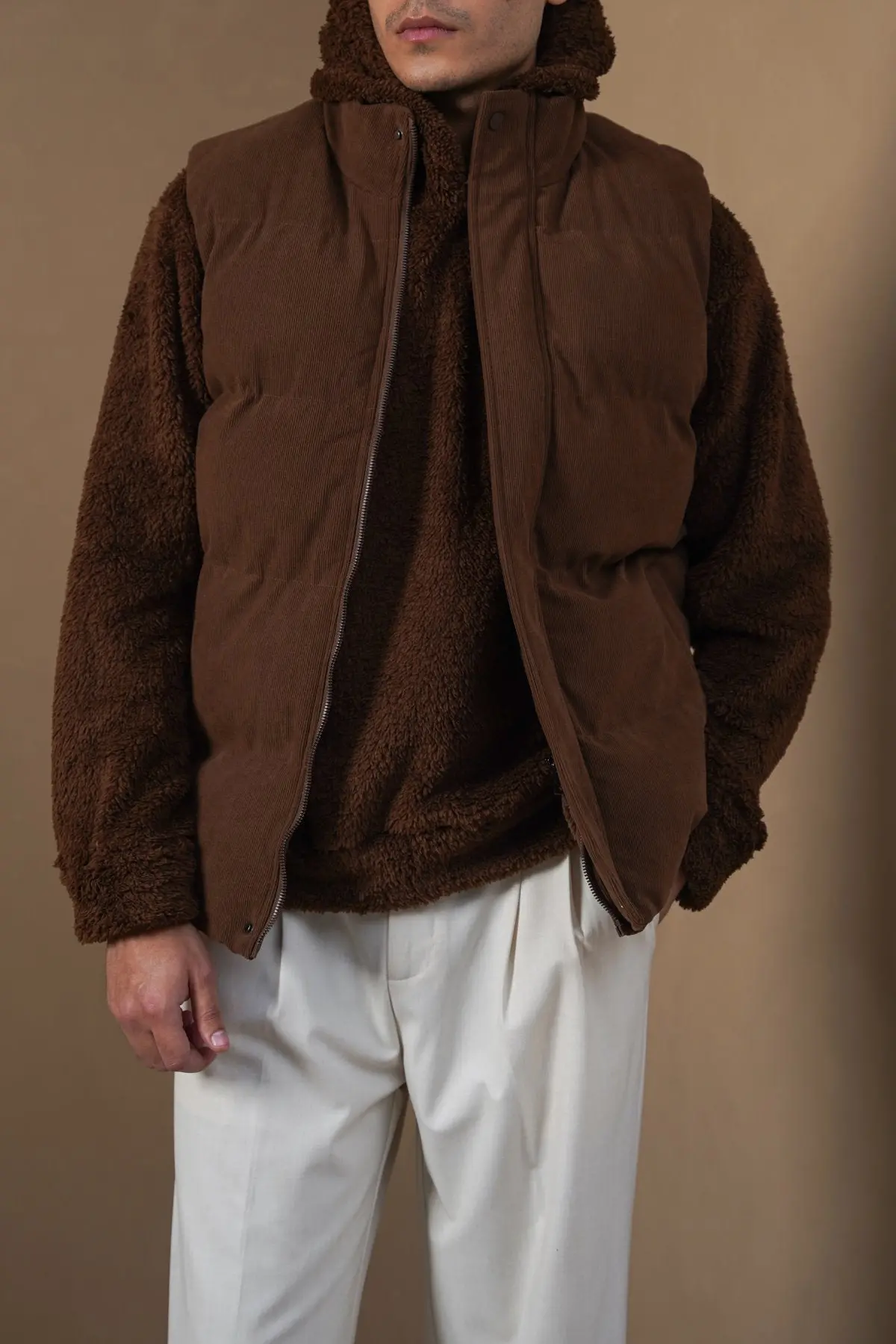 Corduroy Puffer Gilet 1