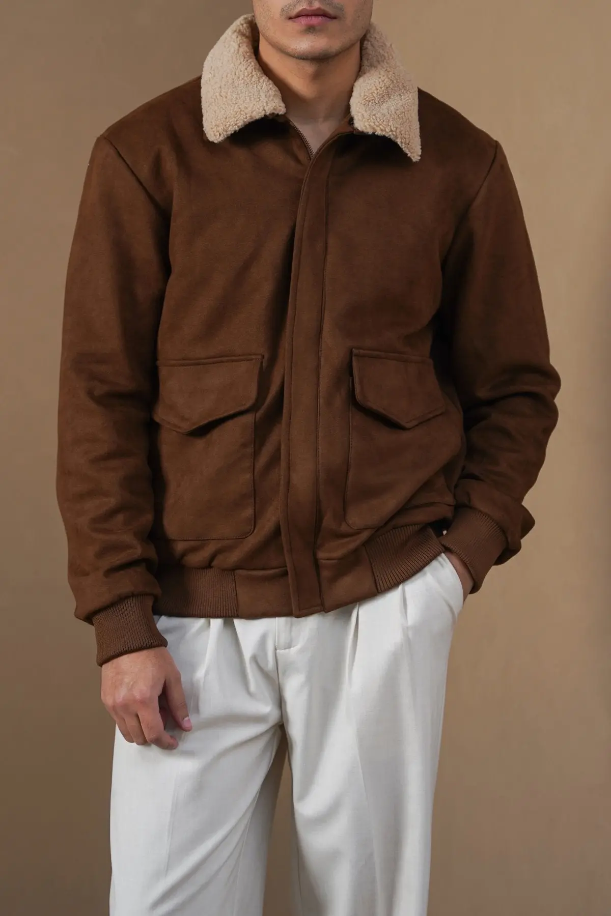 Suede Aviator Jacket 1