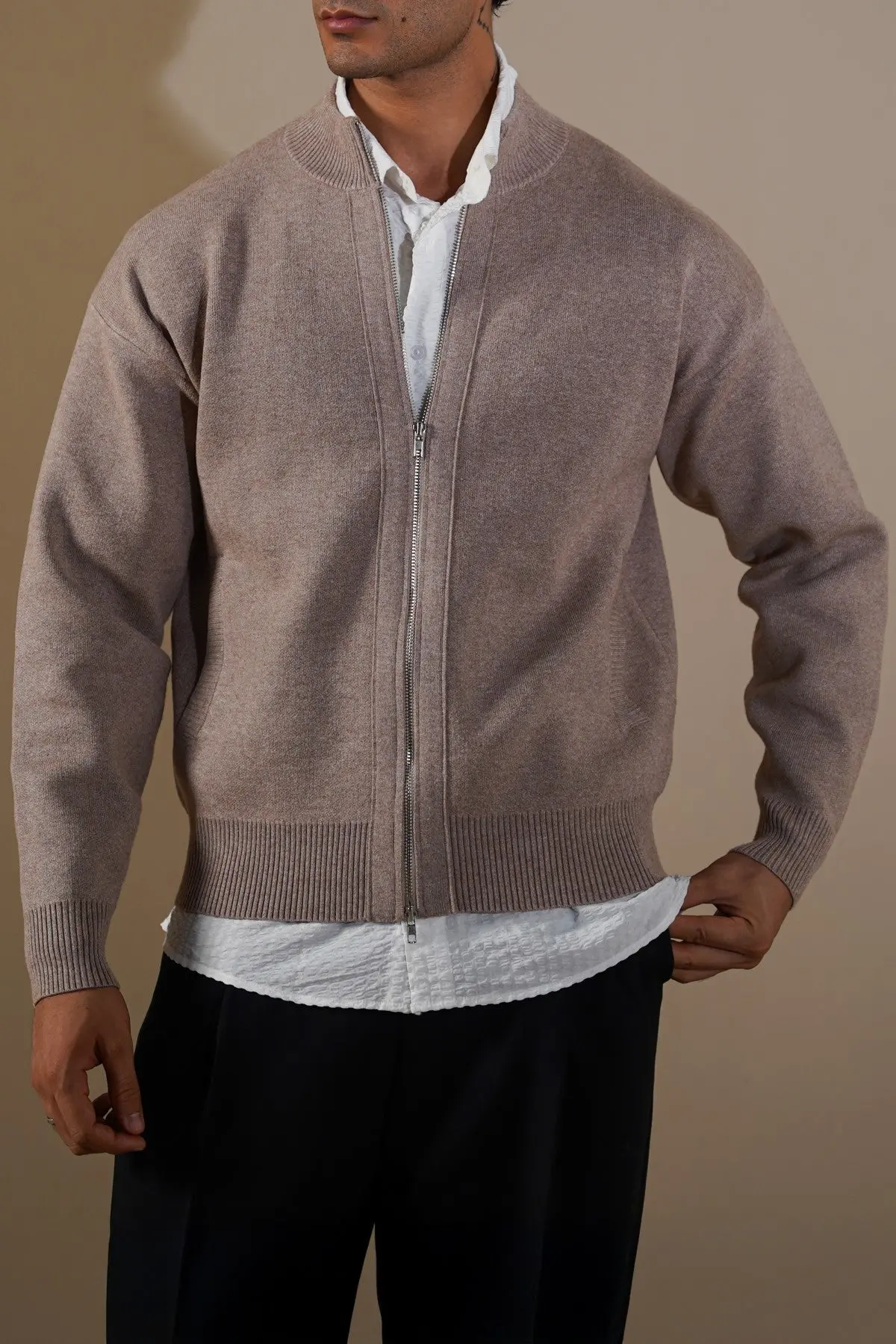 Zip-Up Cardigan 1