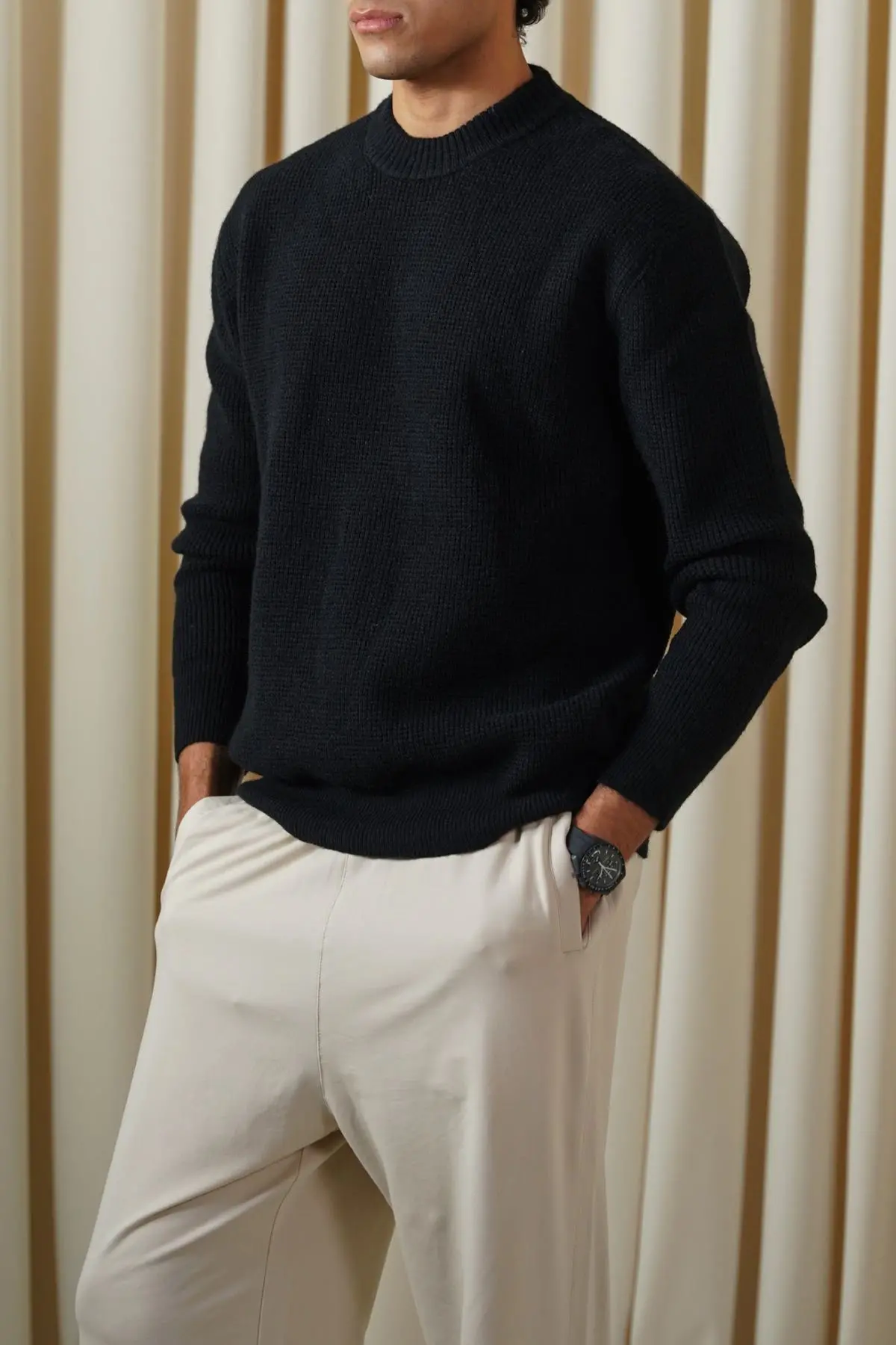 Waffle Knit Sweater 1