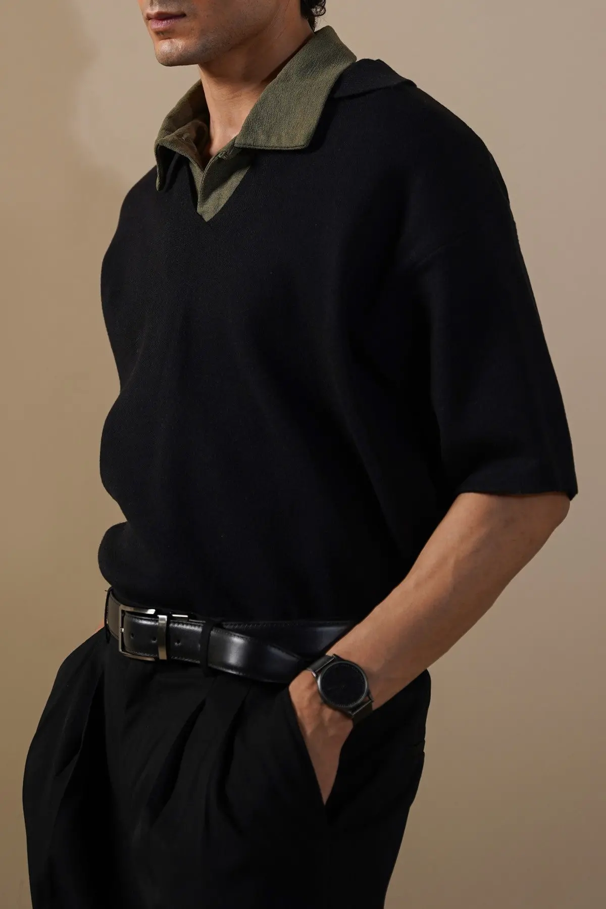Half Sleeves Sweater 1