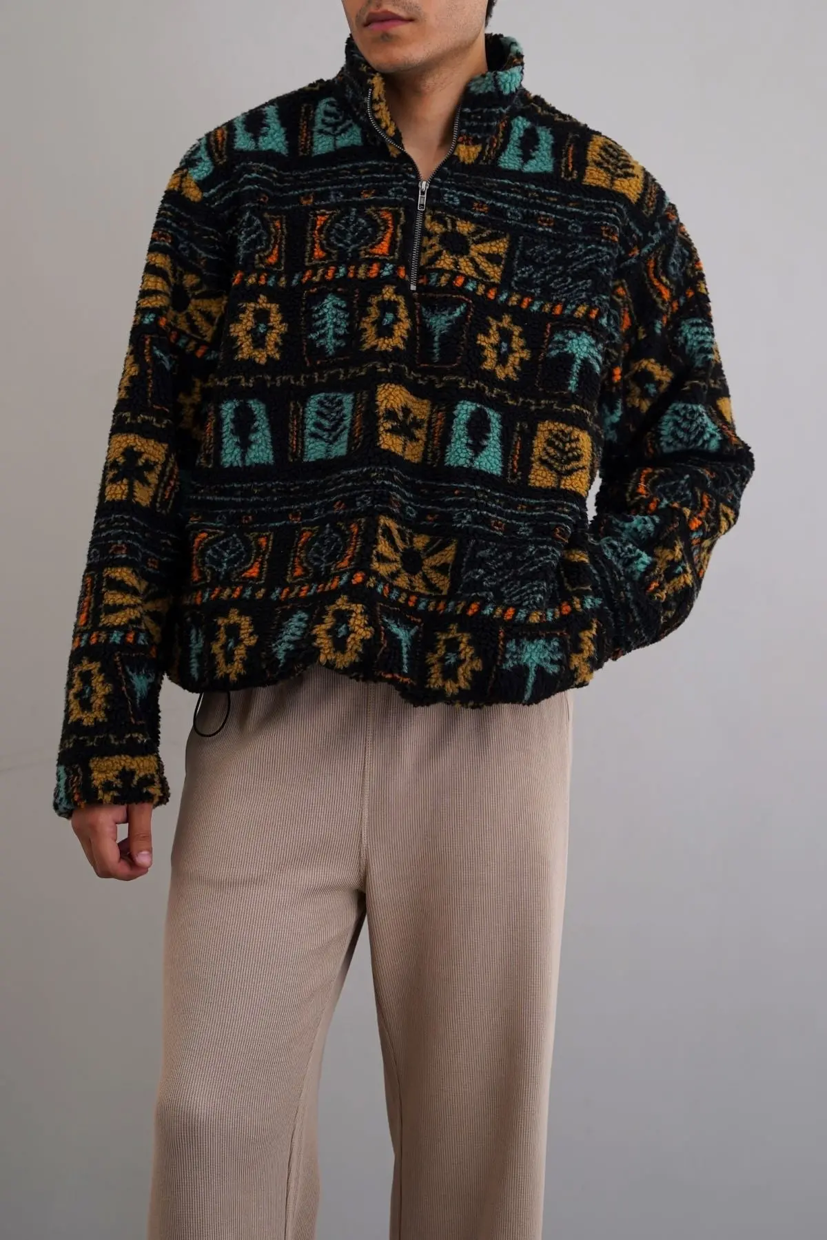 Aztec Sherpa Pullover 1
