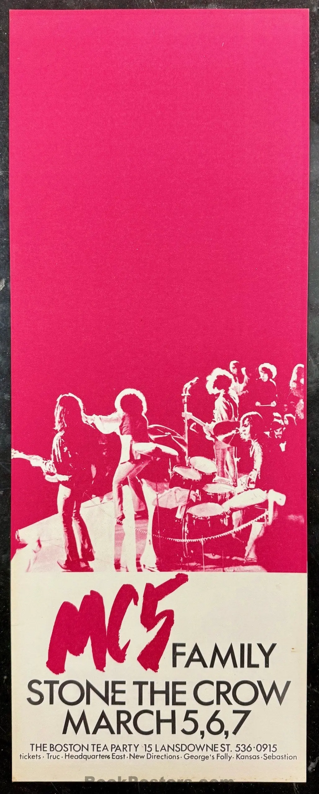 Auction - Mc5 - 1970 Poster - Boston Tea Party - Near Mint Minus 1