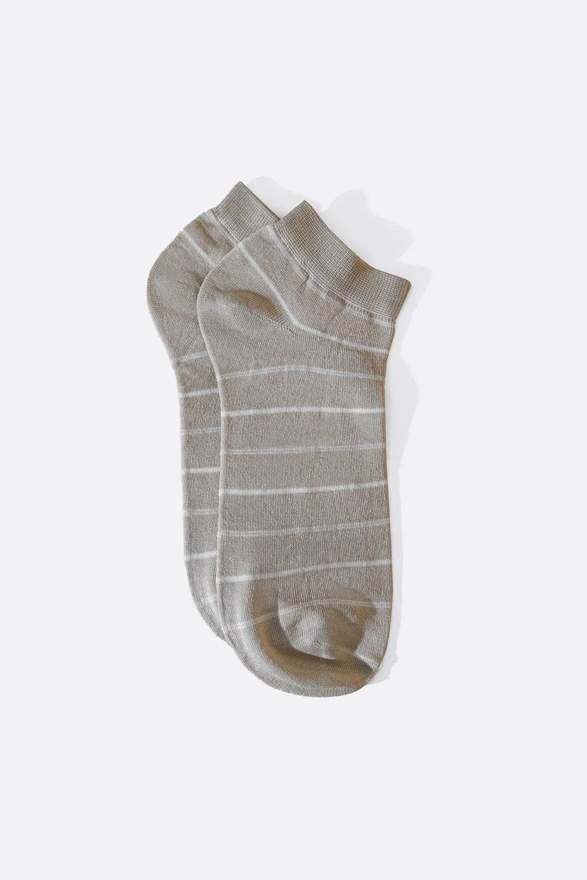Mercerized Stripe Socks 1