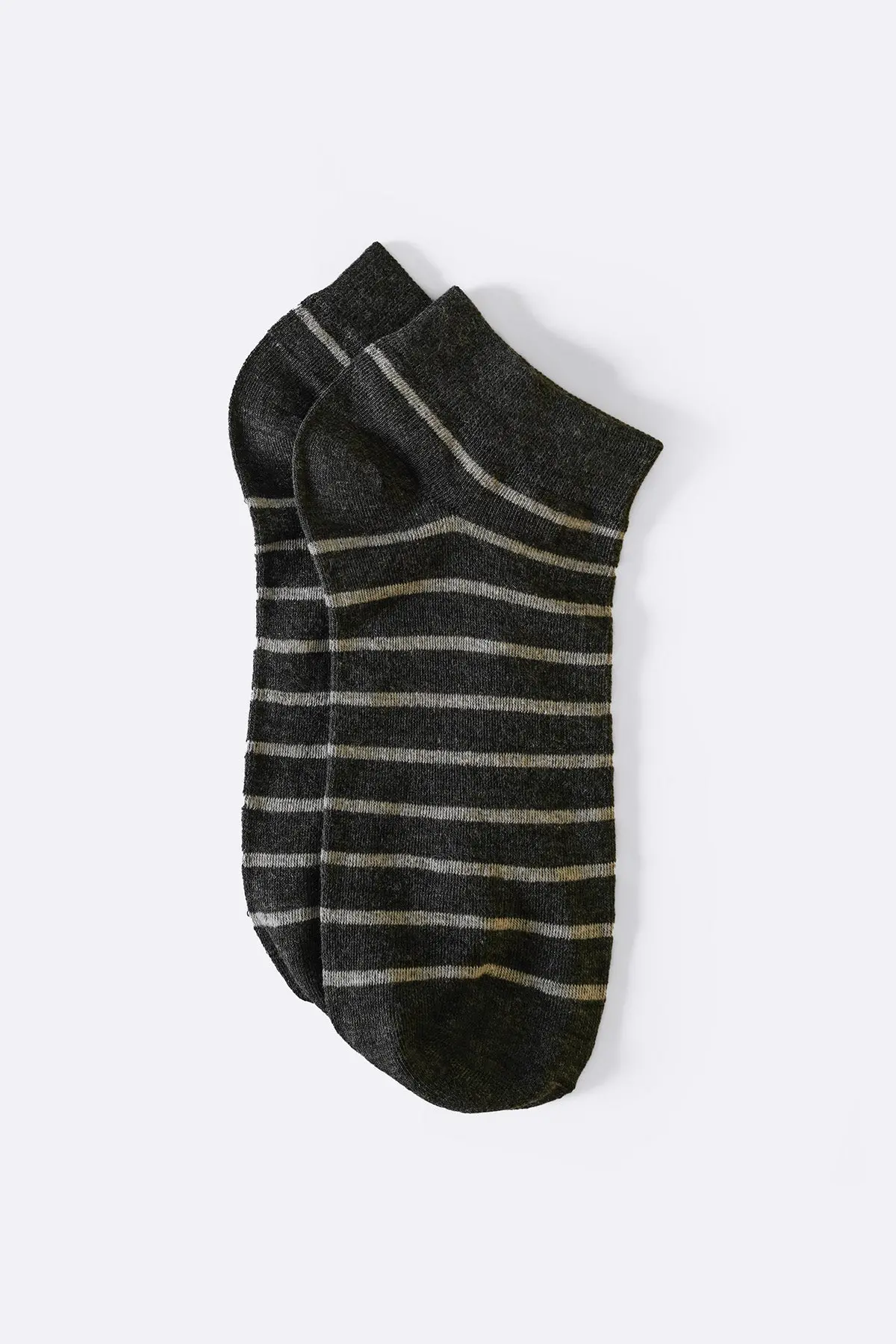 Mercerized Stripe Socks 1