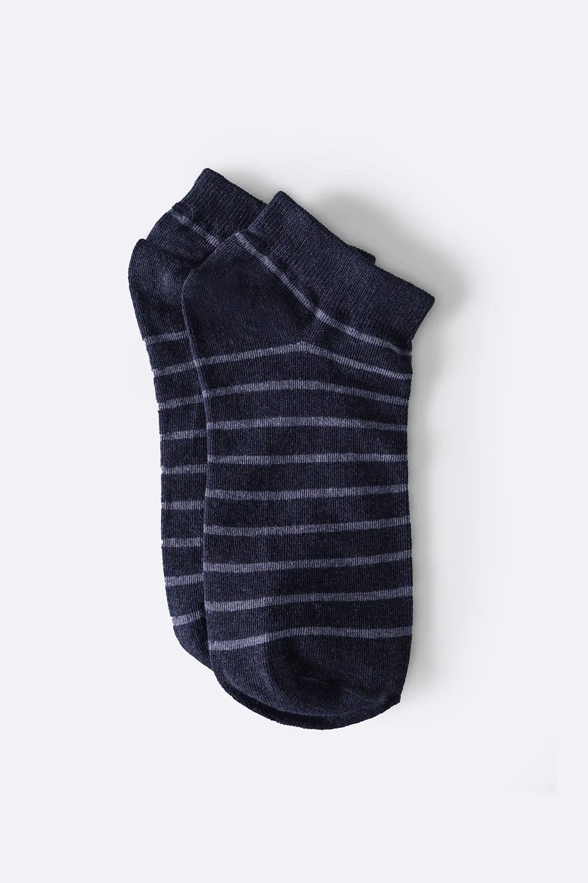 Mercerized Stripe Socks 1