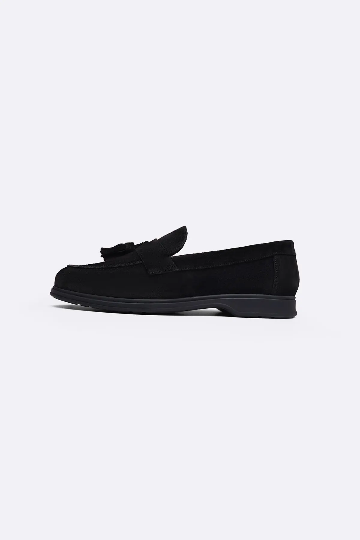 Suede Leather Tassel Loafers 1