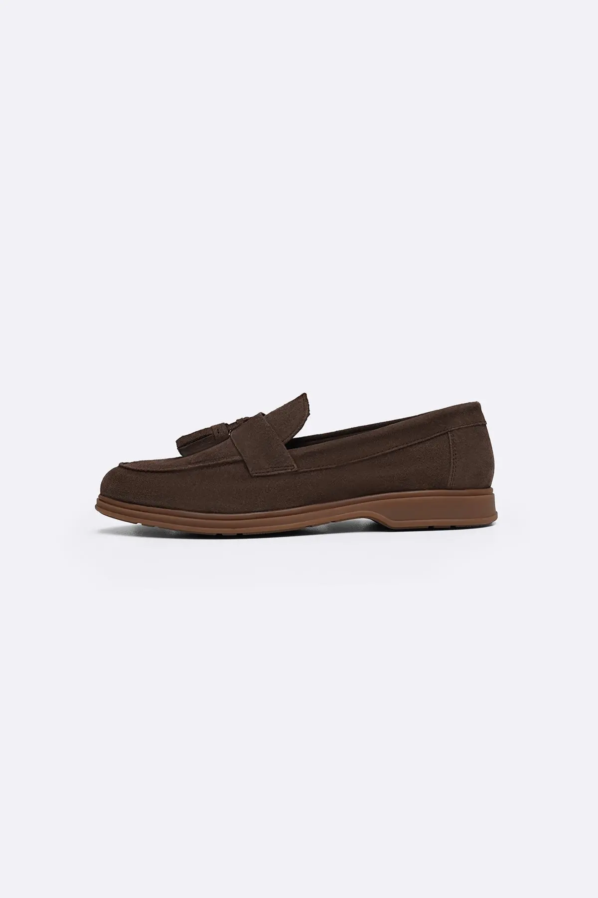 Suede Leather Tassel Loafers 1