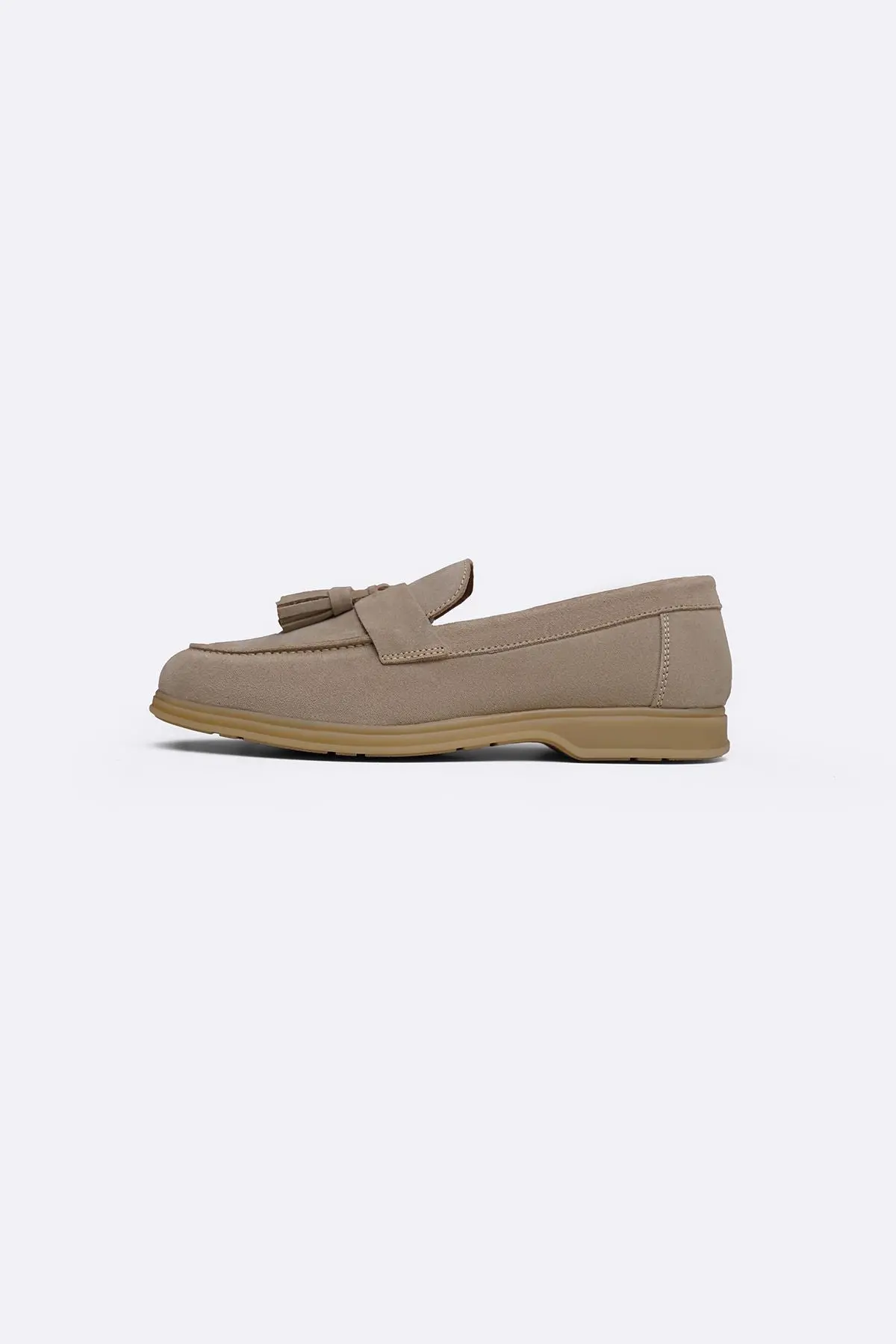 Suede Leather Tassel Loafers 1