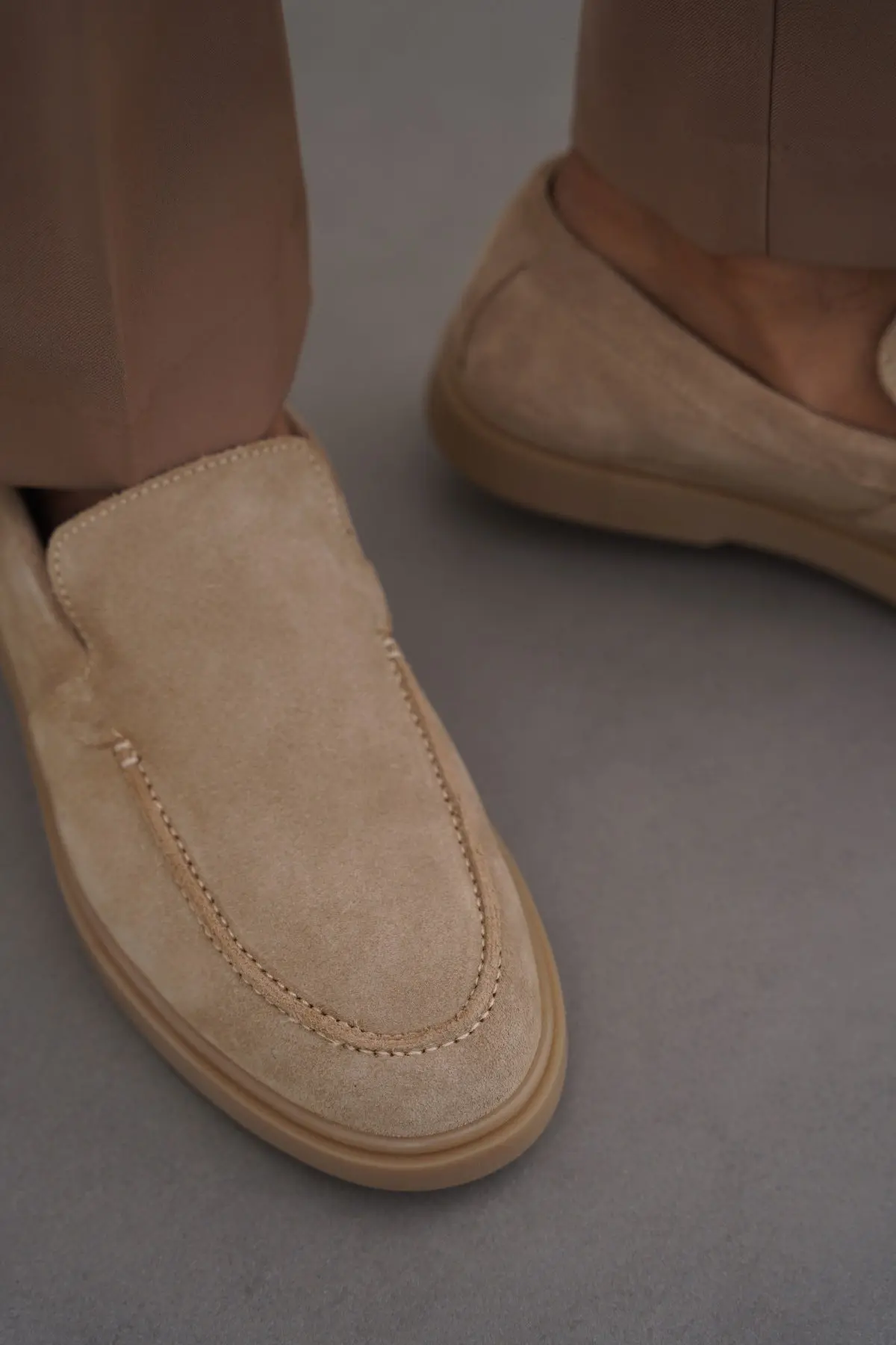 Suede Leather Slip-On Loafers 2