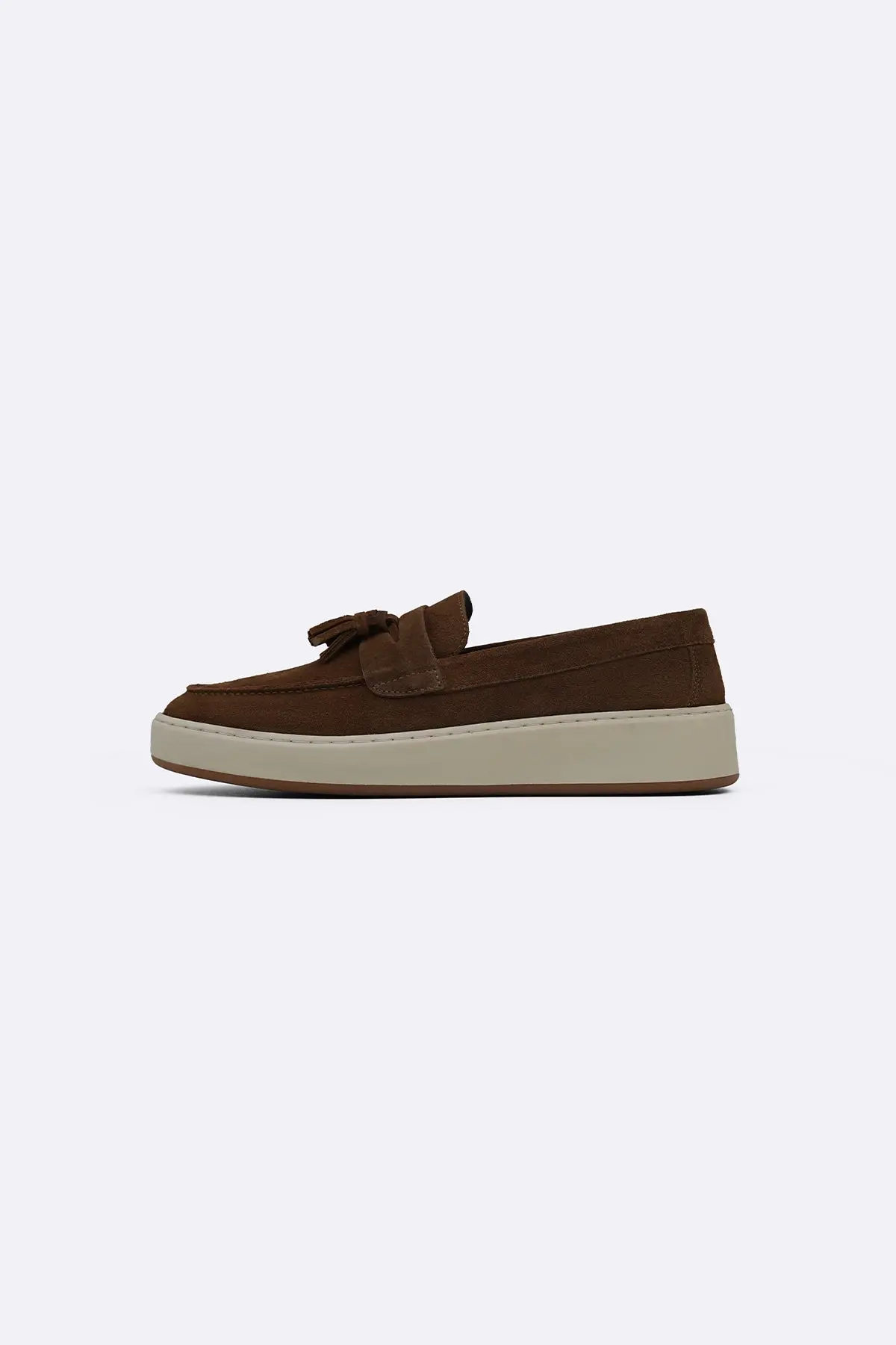 Suede Leather Tassel Loafers 1