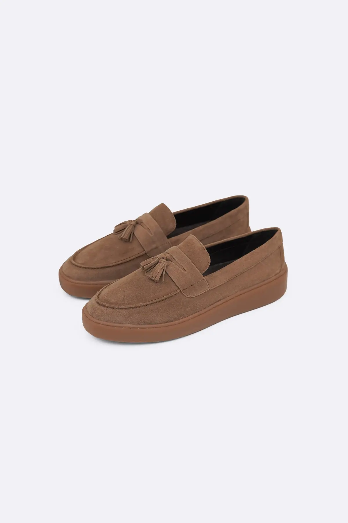 Suede Leather Tassel Loafers 6