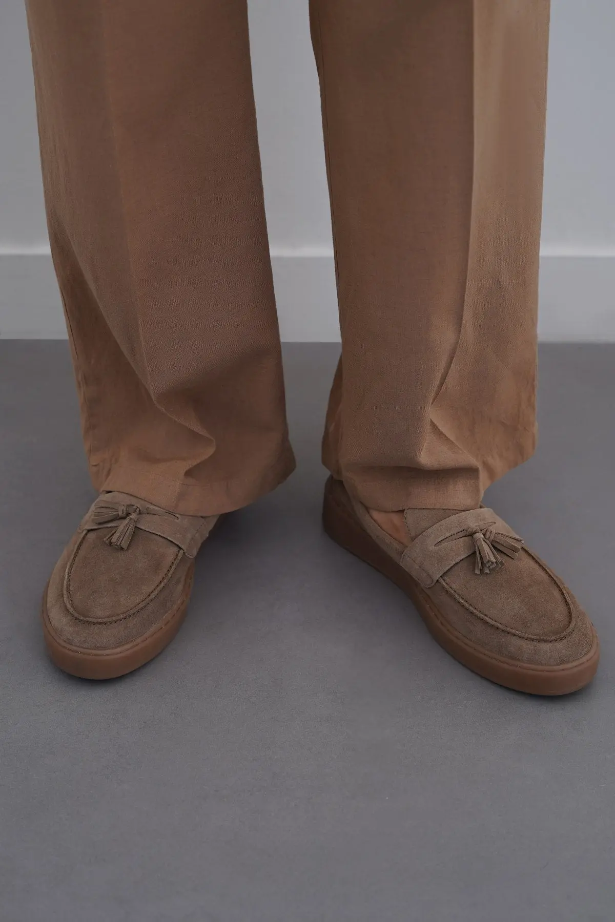 Suede Leather Tassel Loafers 3