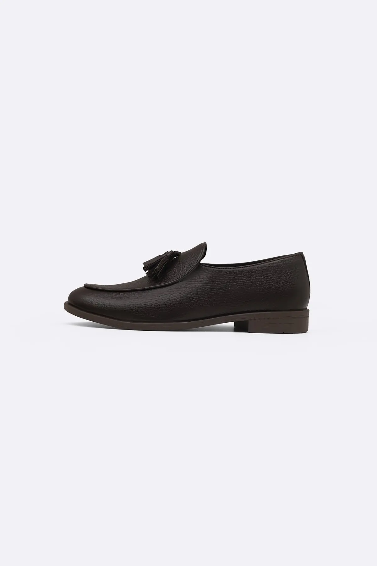 Grained Leather Tassel Loafers 1