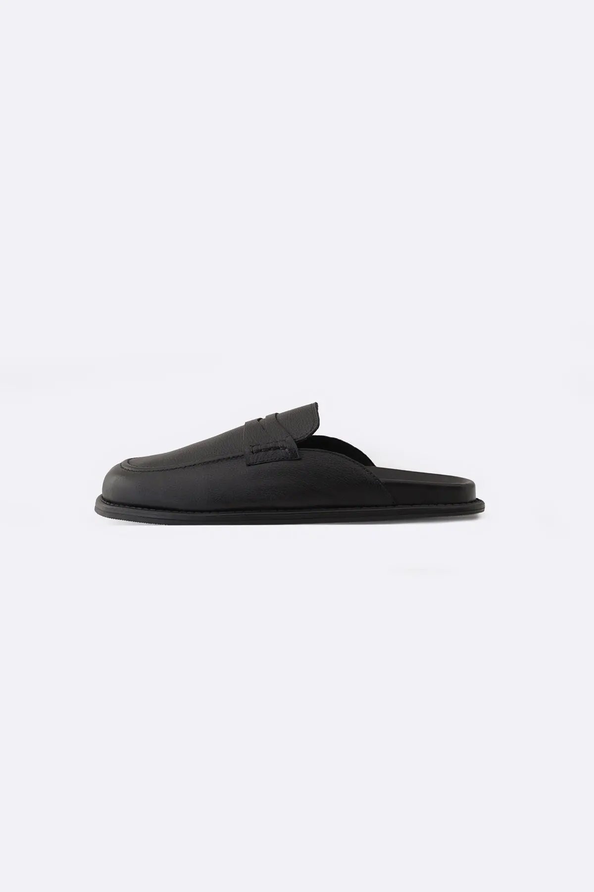 Grain Leather Mules 1