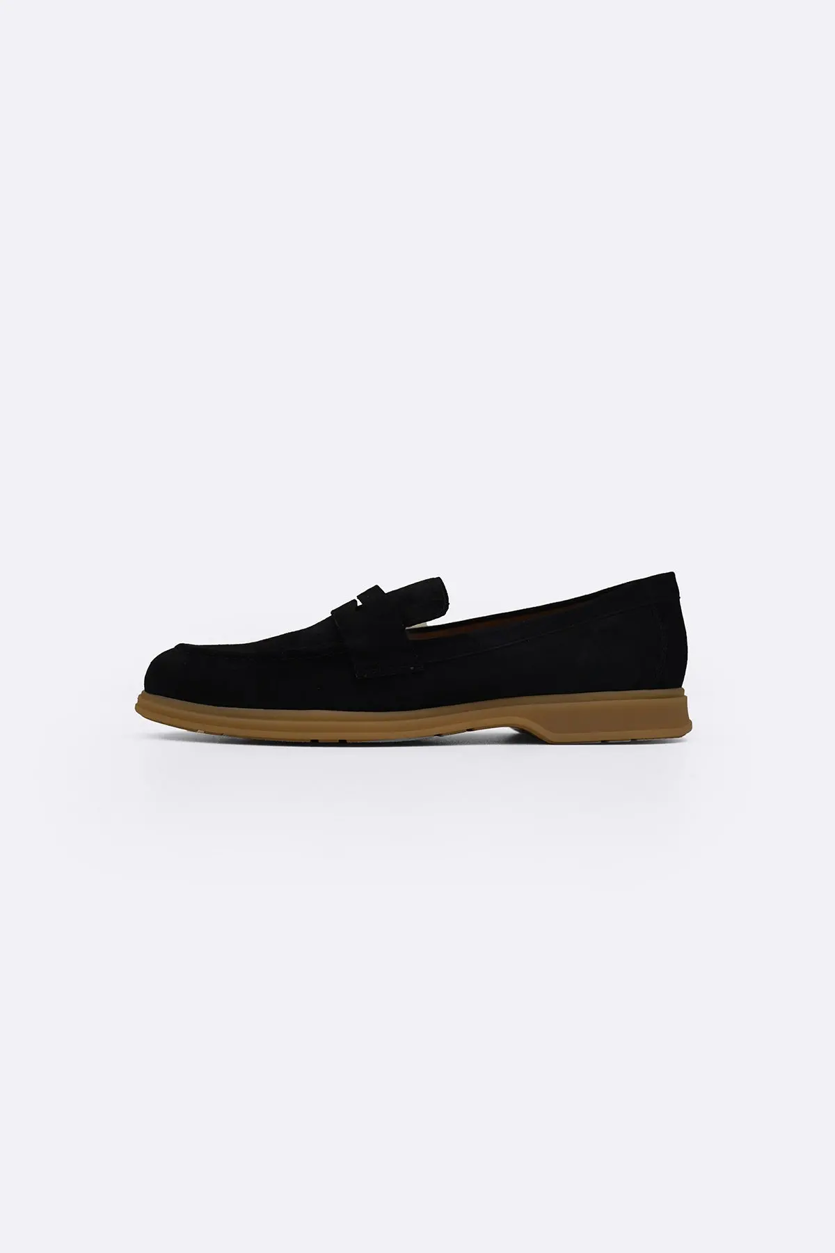 Goat Suede Penny Loafers 1