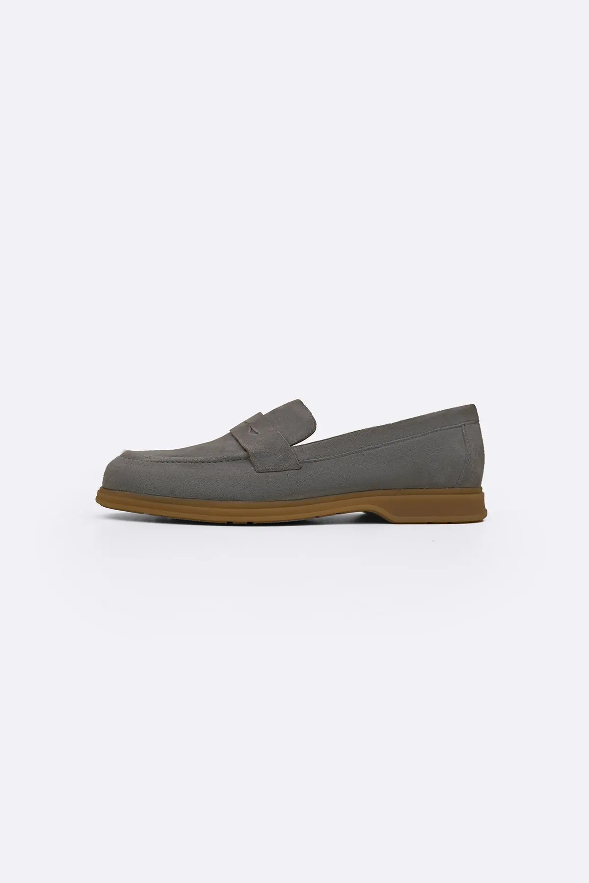 Goat Suede Penny Loafers 1