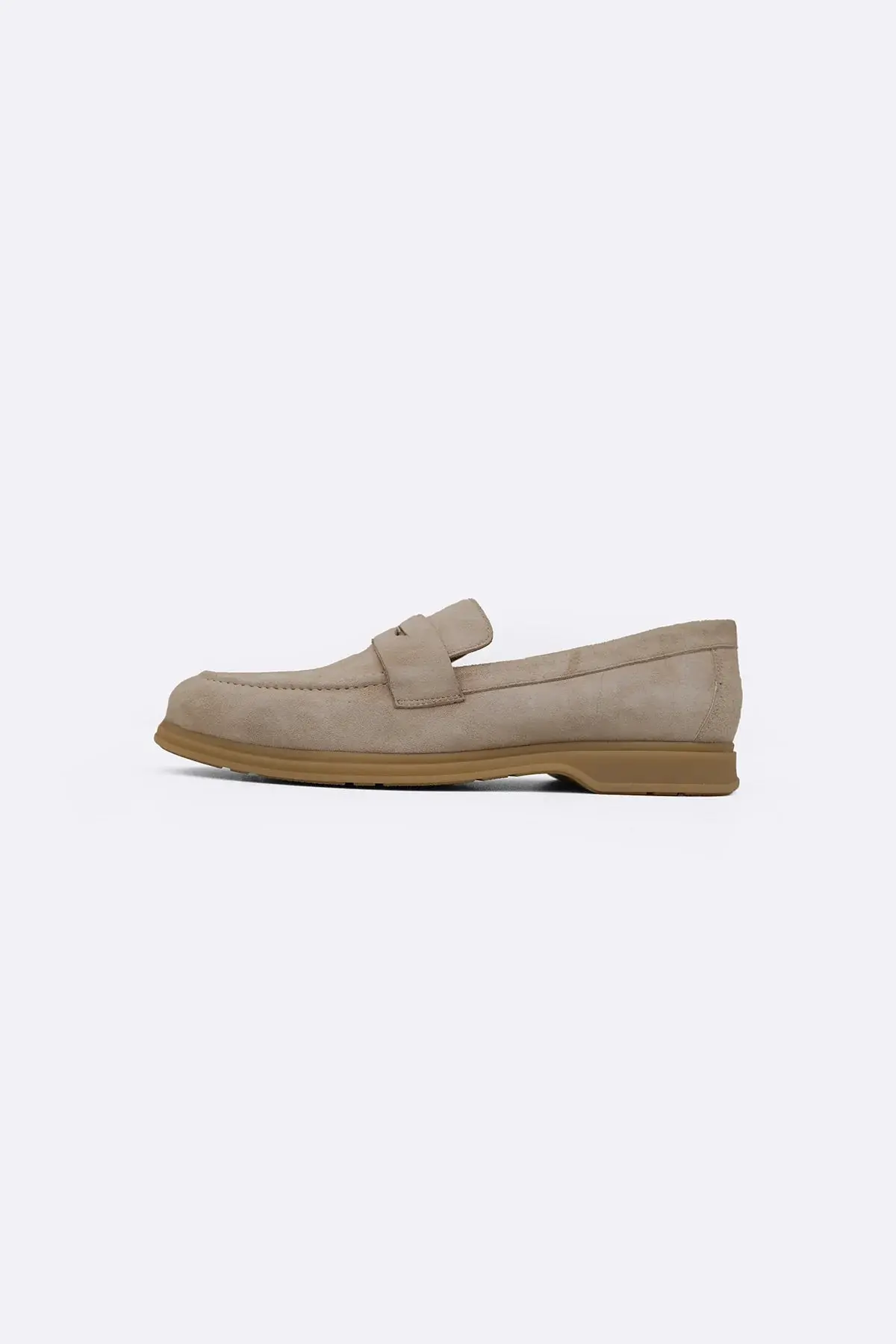 Goat Suede Penny Loafers 1