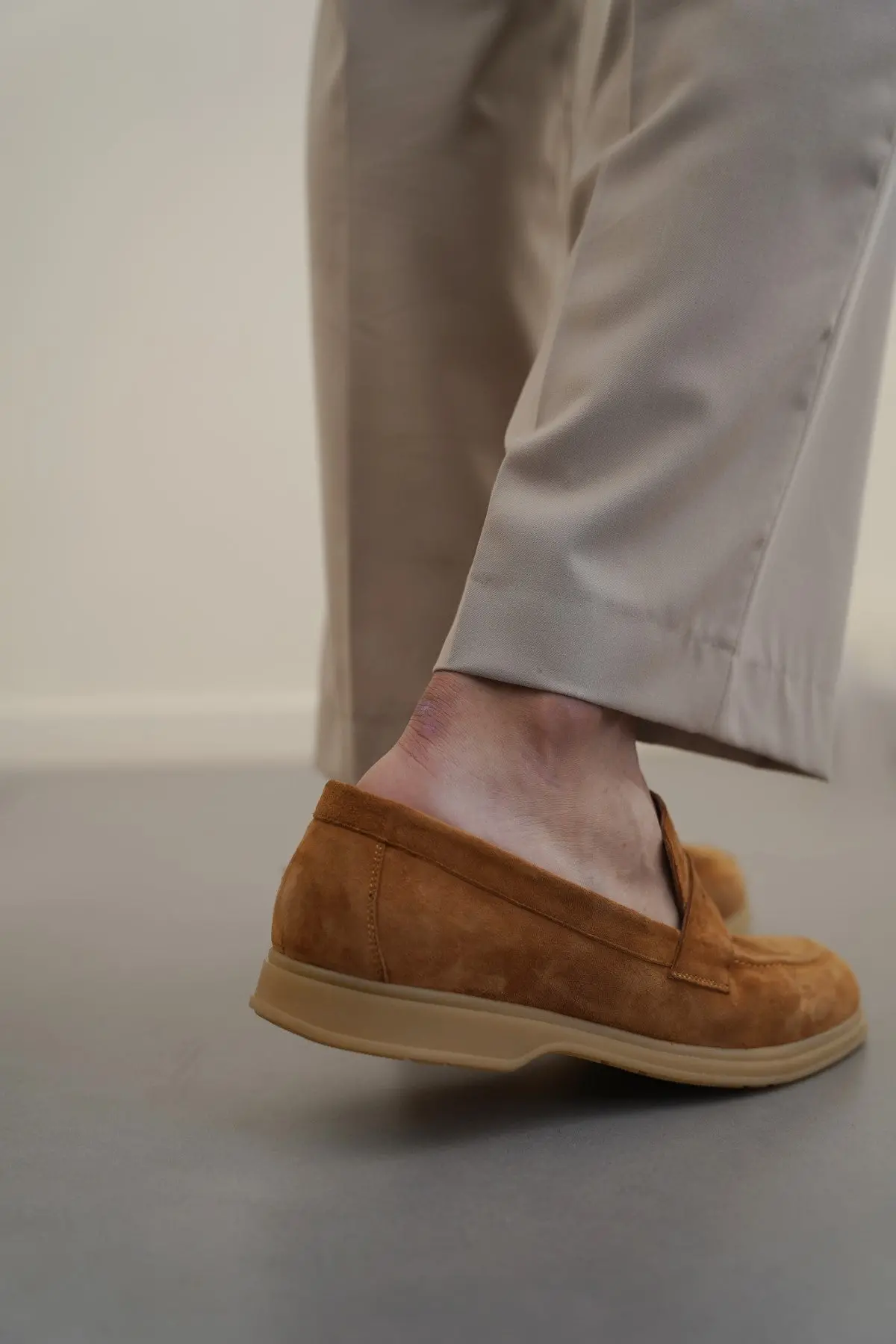 Goat Suede Penny Loafers 3