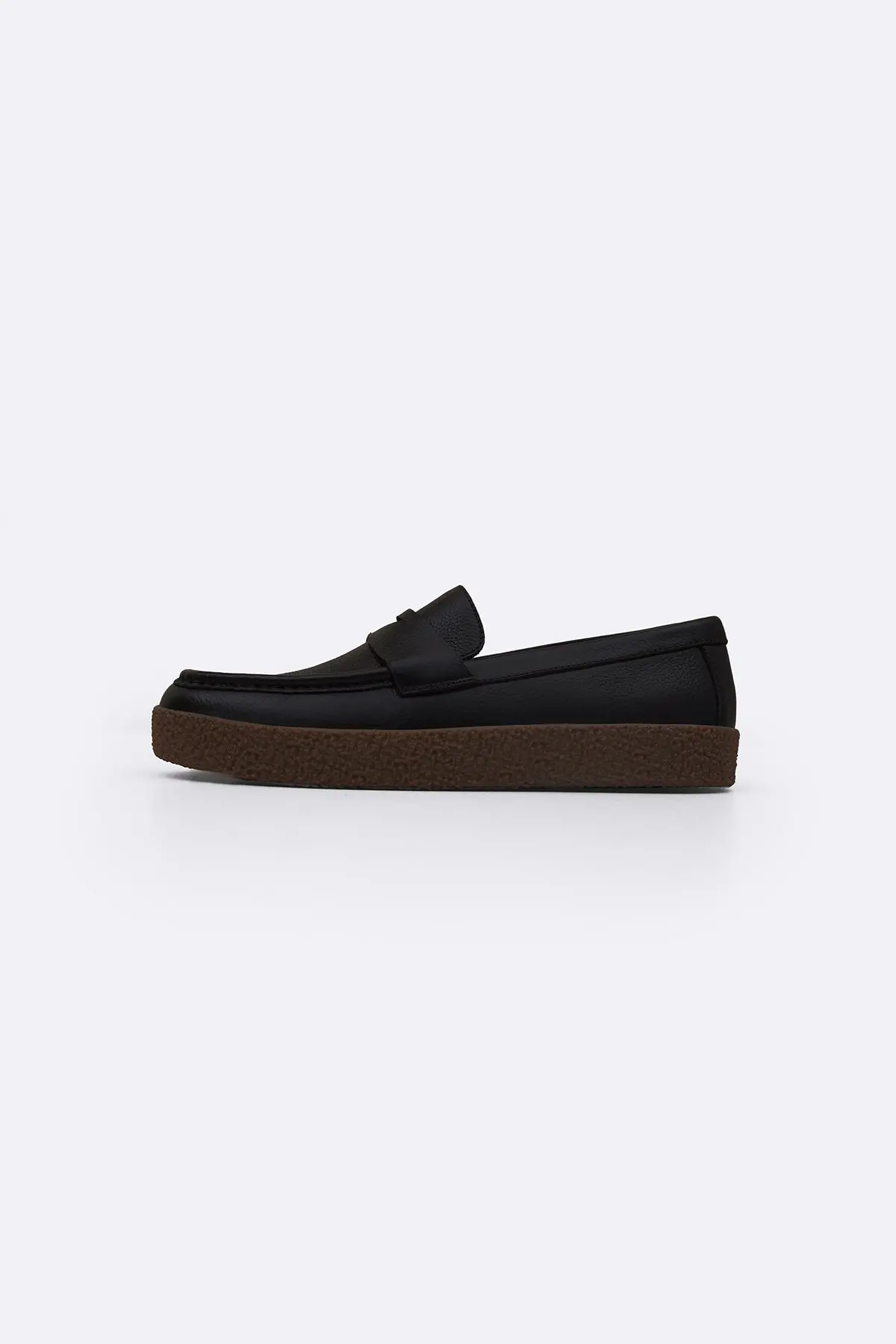 Milled Leather Penny Loafers 1