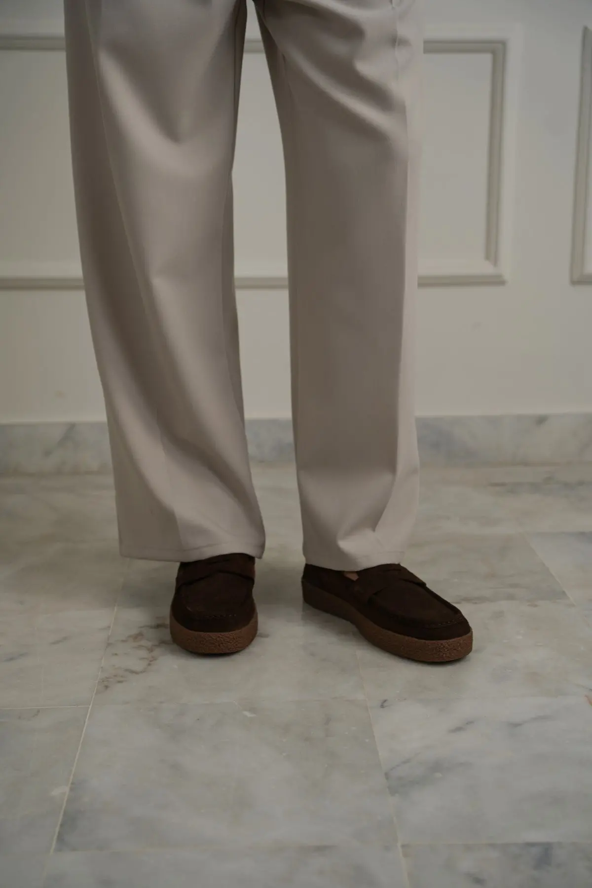 Suede Penny Flats 3
