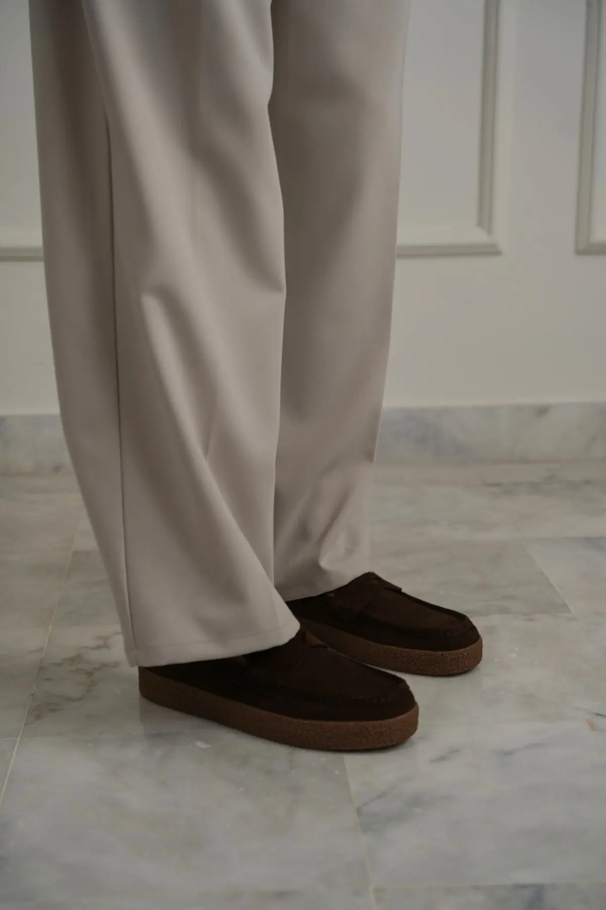 Suede Penny Flats 4