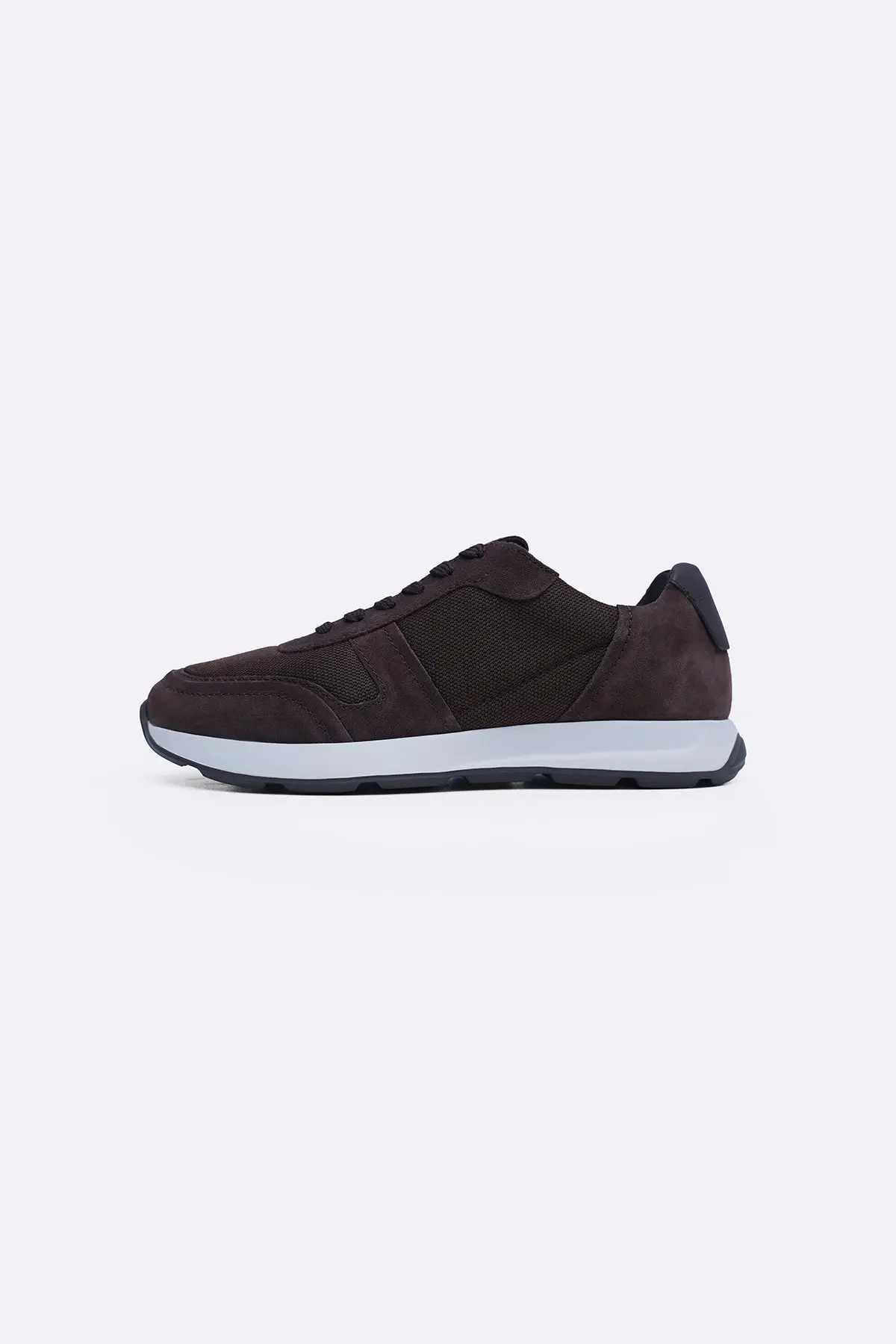 Lightweight Lace-Up Suede Sneakers 1
