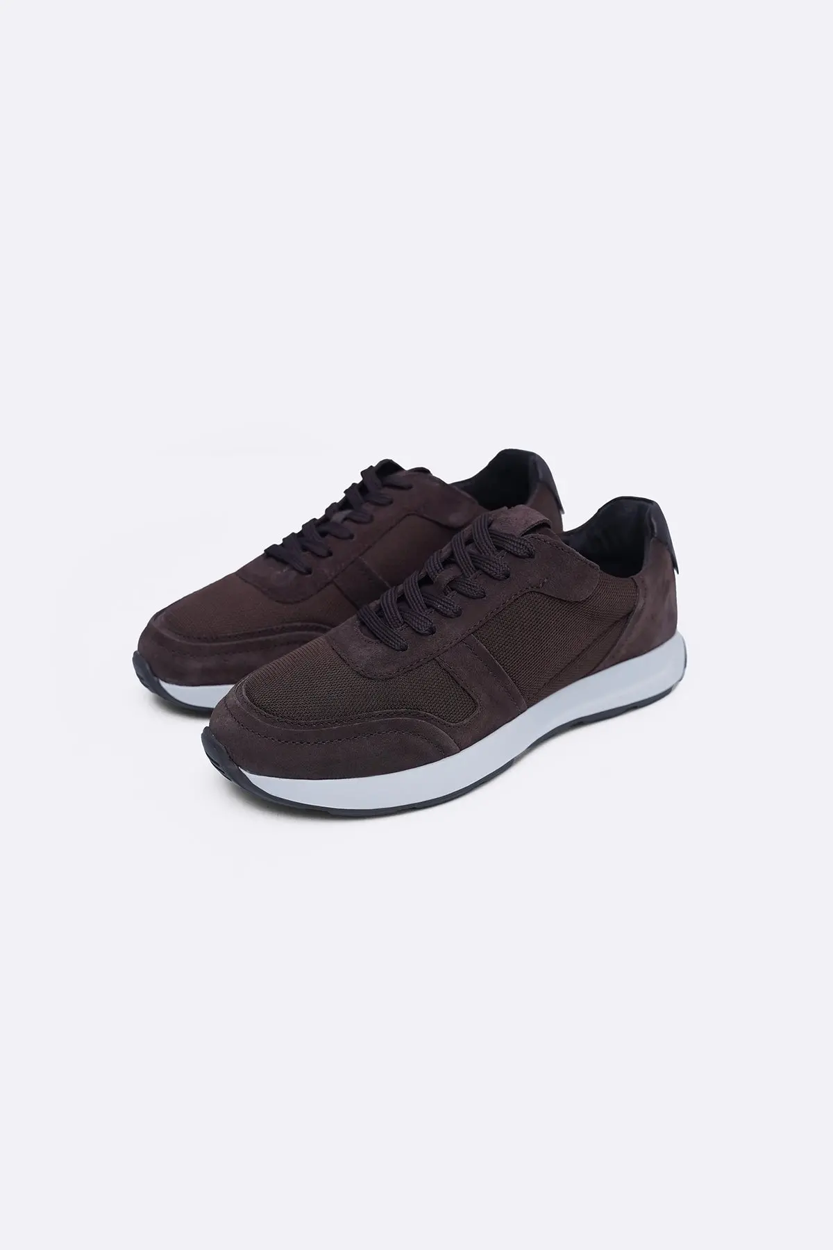 Lightweight Lace-Up Suede Sneakers 2