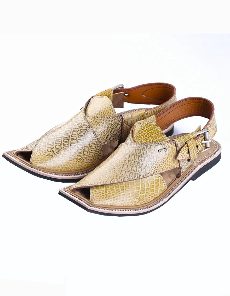 Sand Colored Peshawari Chappal - Mfw-Hc-031 1