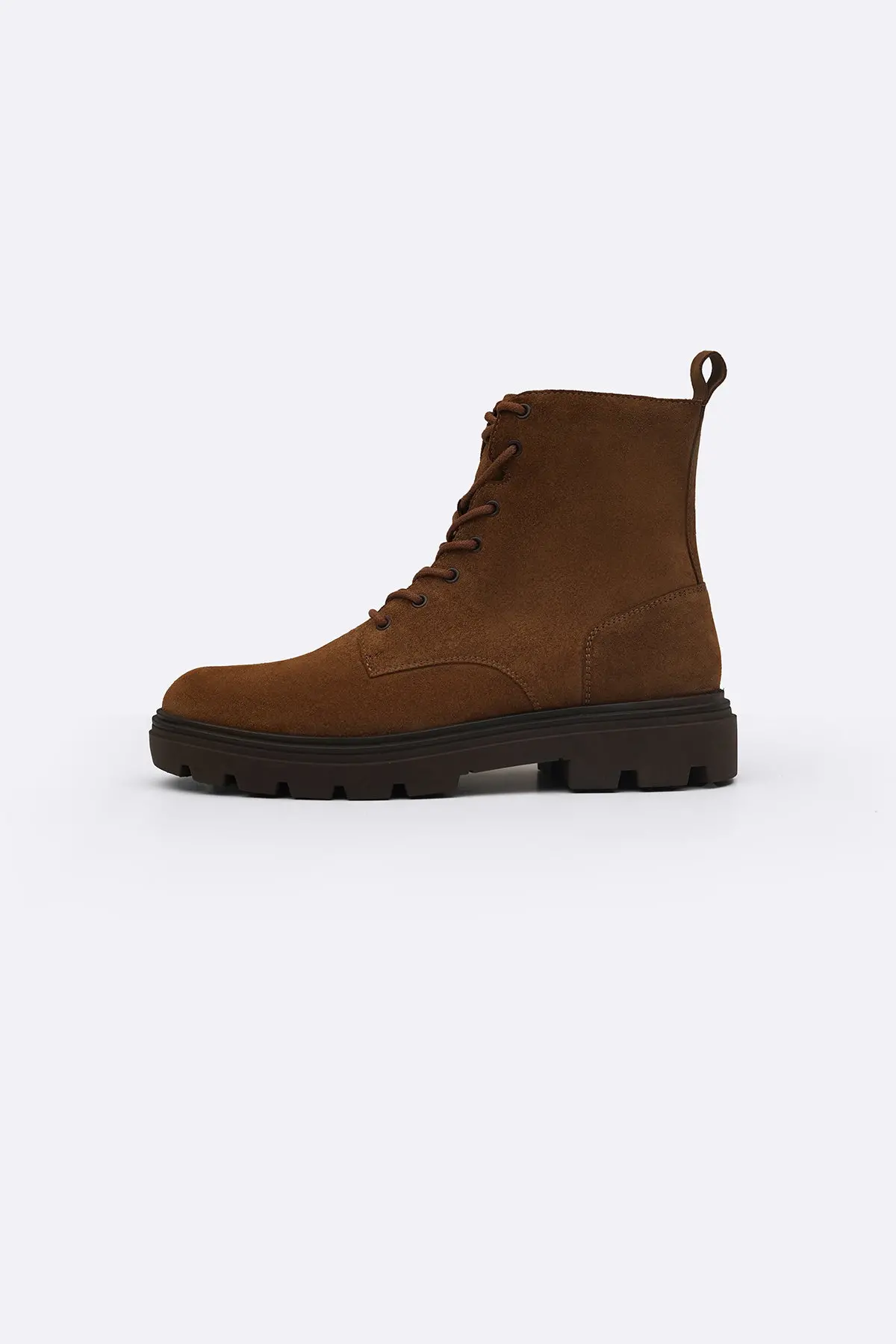 Chunky Leather Biker Boots 1