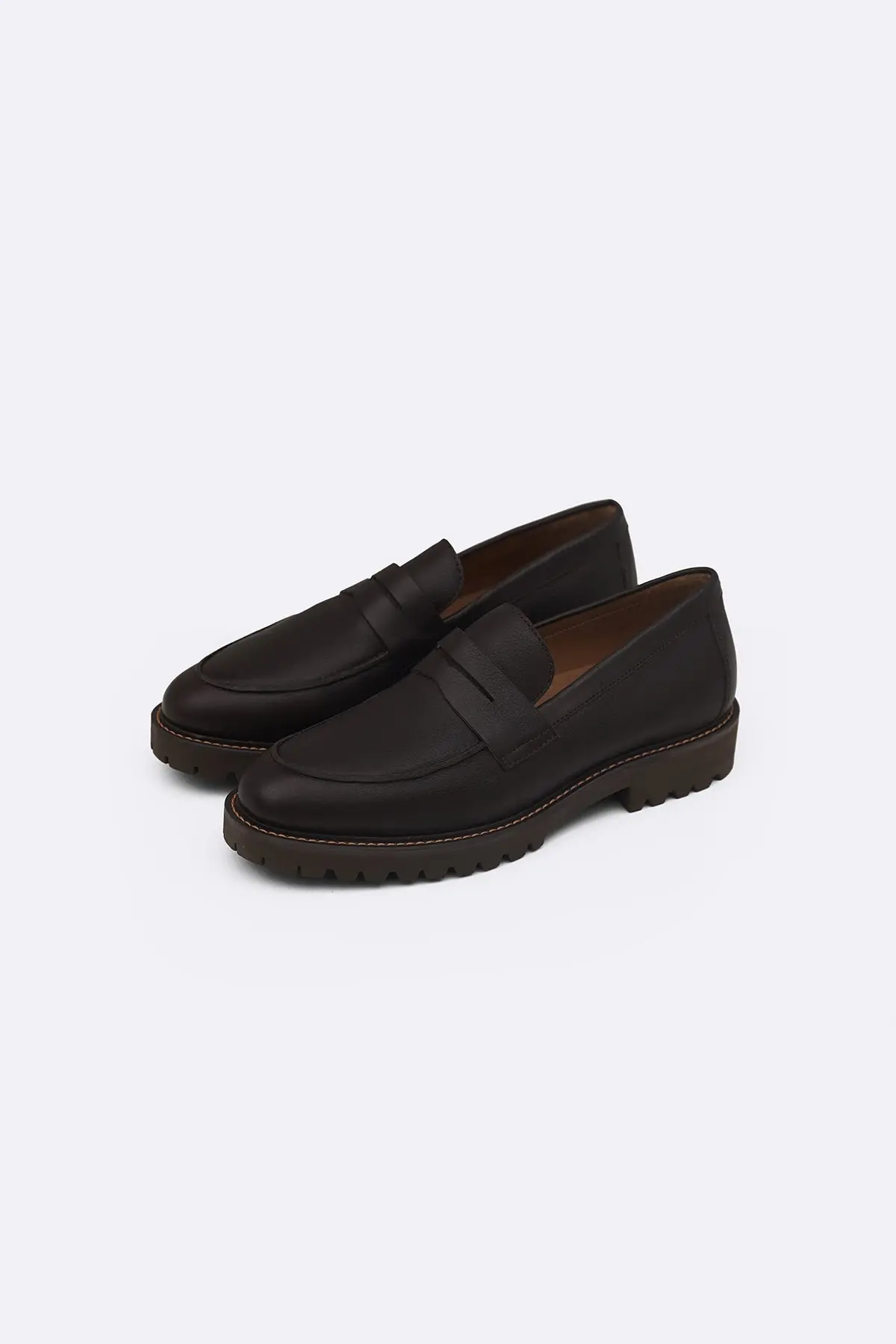 Chunky Leather Loafers 2