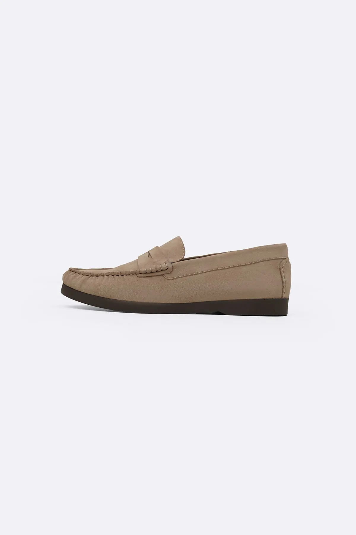 Goat Suede Leather Loafers 1