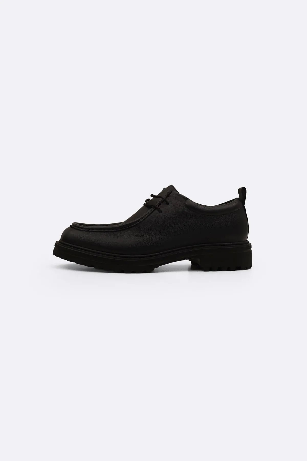 Leather Moc-Toe Shoes 1