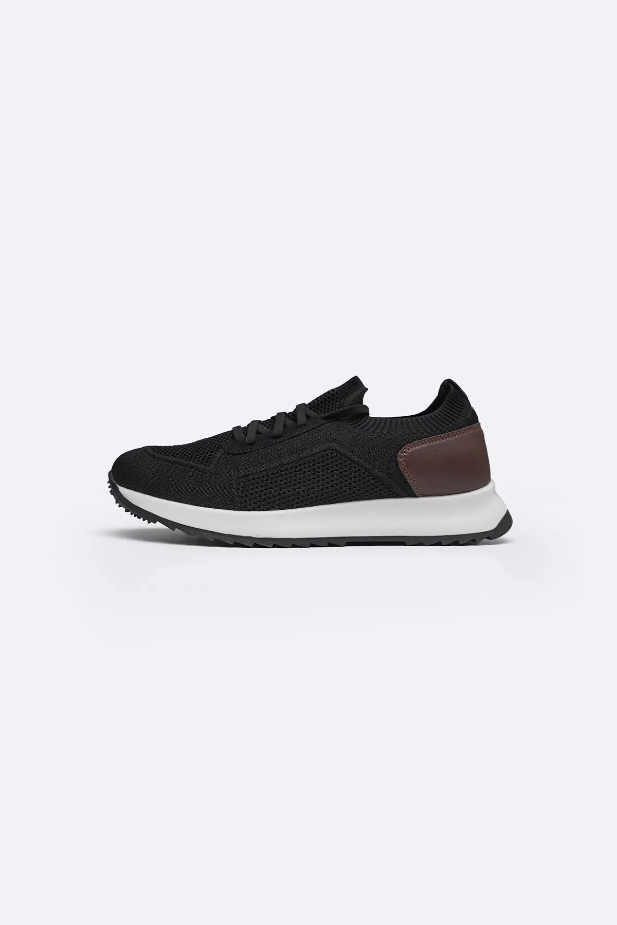 Lace-Up Knit Sneakers 1