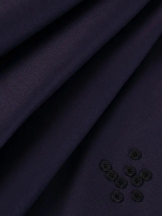 Dark Maroon Blended Men Unstitched Fabric - Al-Un-Nzm-6150 1