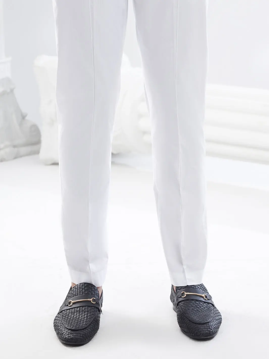 White Cotton Trouser - Al-Mtr-008W-R26 1