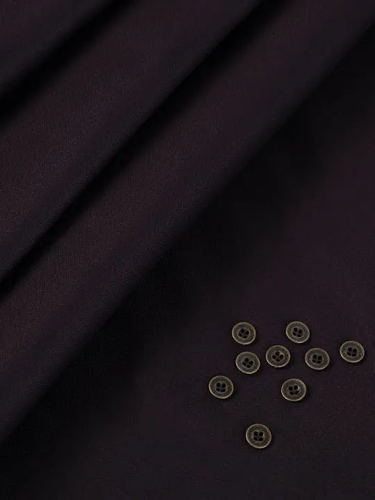 Maroon Blended Men Unstitched Fabric - Al-Un-Nzm-6150 1