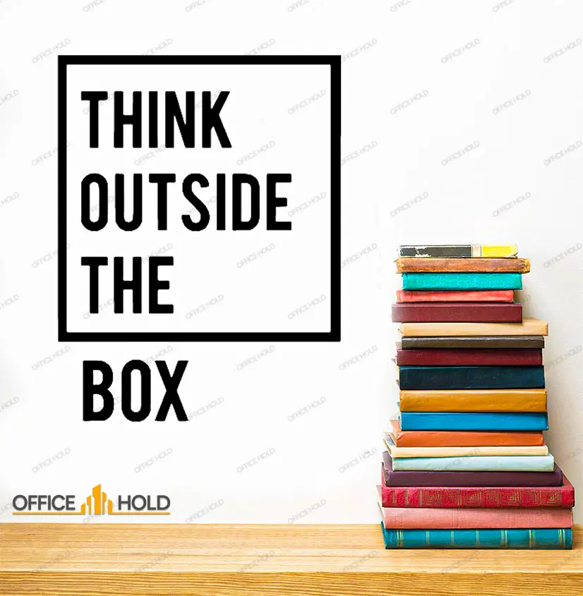 Think Out Side The Box Motivational Office Wall (Totb01) 1