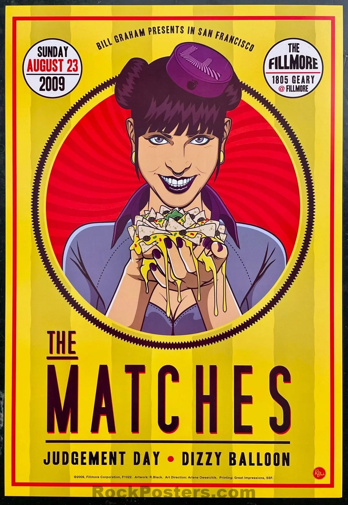 Nf-1022 - The Matches - 2009 Poster - The Fillmore - Near Mint 1