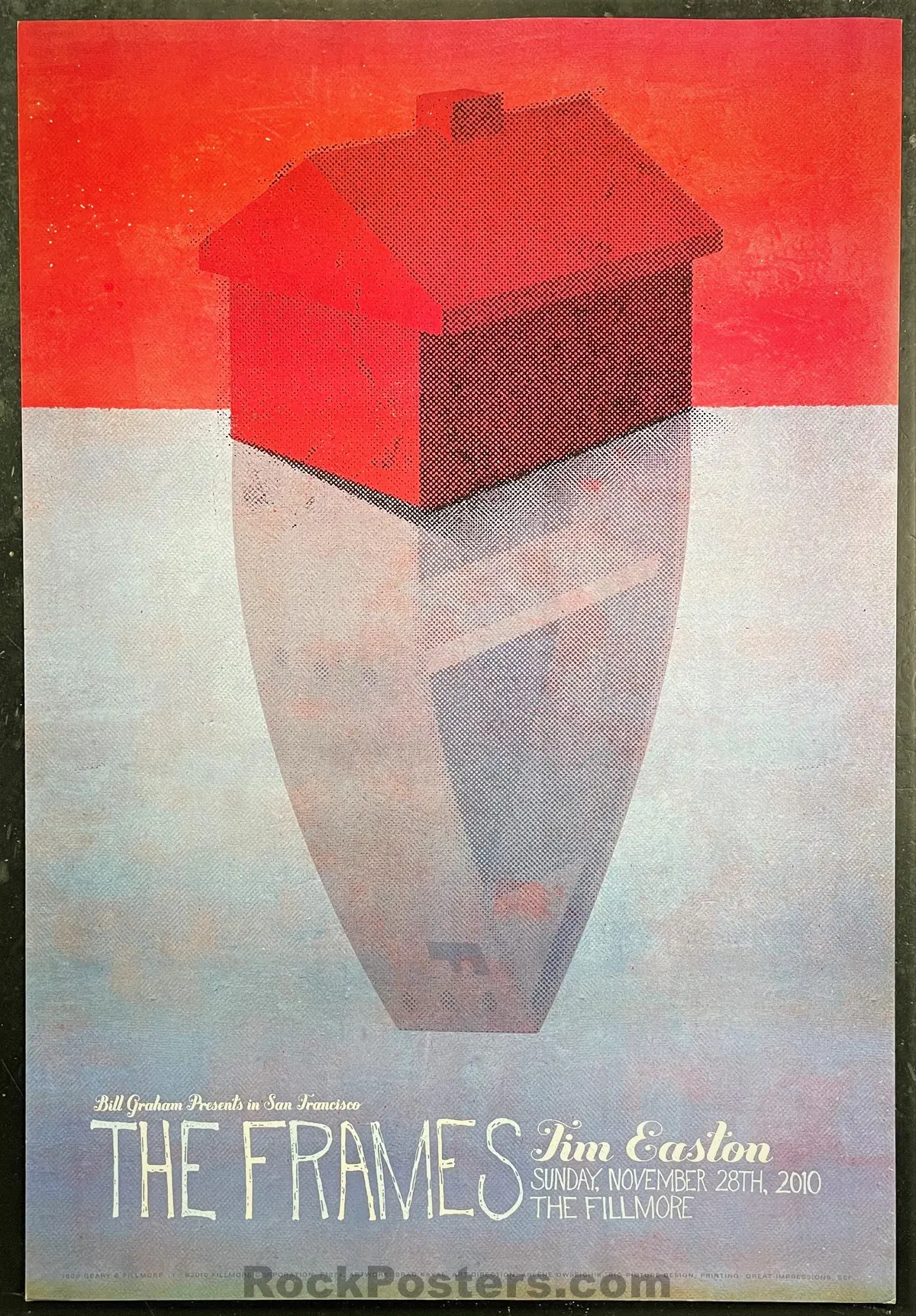 Nf-1074 - The Frames - 2010 Poster - The Fillmore - Near Mint 1