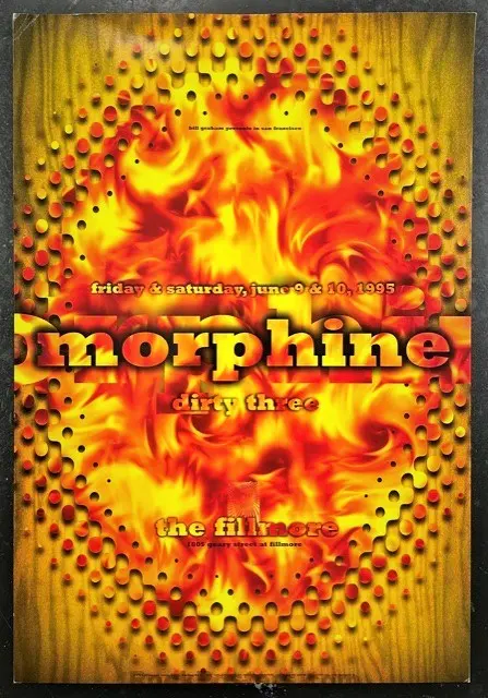 Nf-192 - Morphine - 1995 Poster - The Fillmore  - Excellent 1
