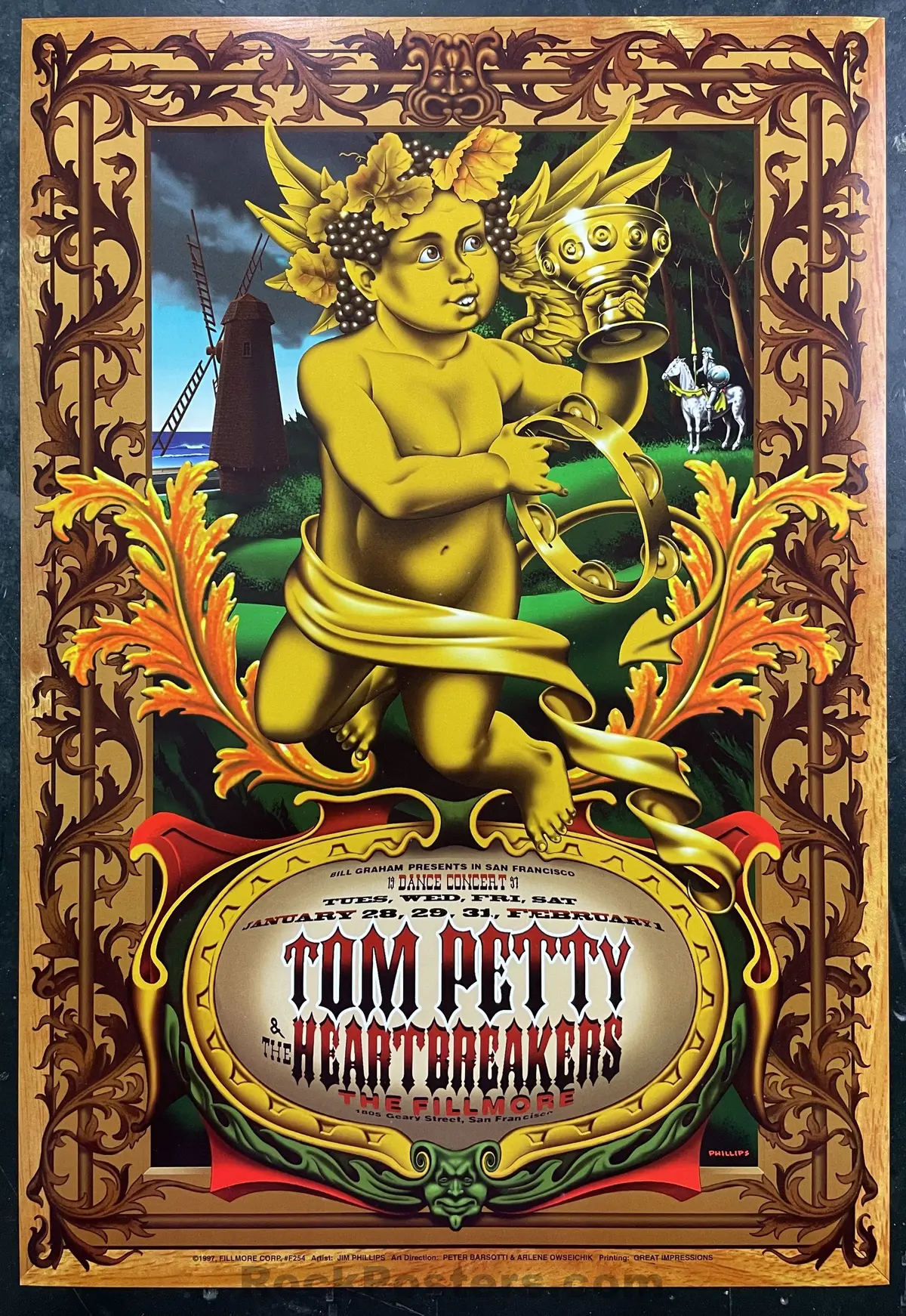 Nf-254 - Tom Petty And The Heartbreakers - 1997 Poster - The Fillmore - Near Mint 1