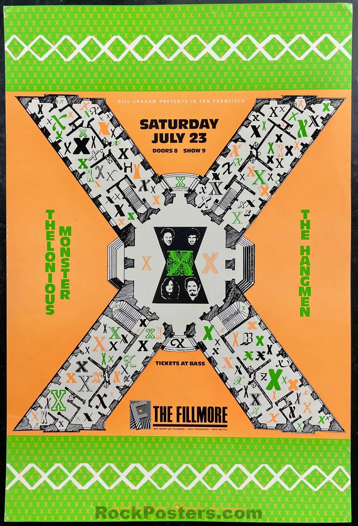 Nf-37 - X - Arlene Owseichik - 1988 Poster - The Fillmore - Excellent 1