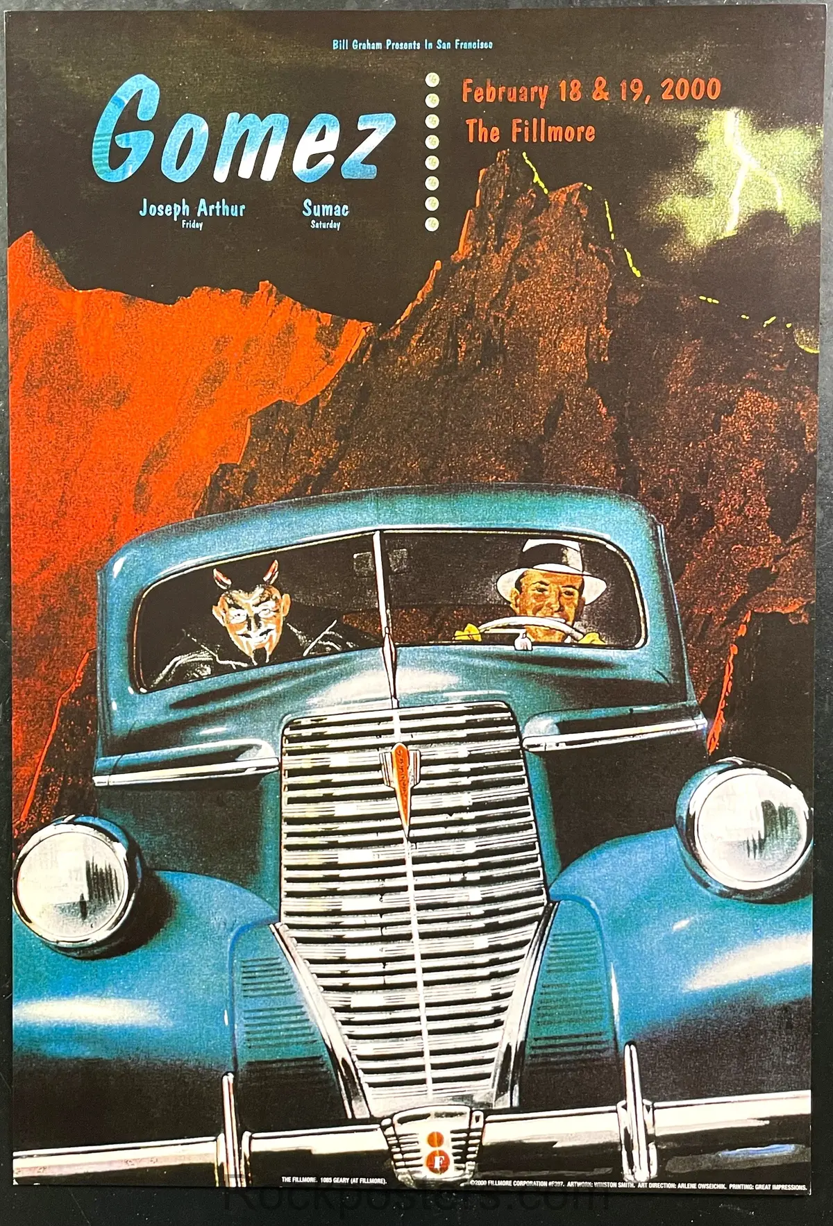 Nf-397 - Gomez - Winston Smith - 2000 Poster - The Fillmore - Near Mint 1