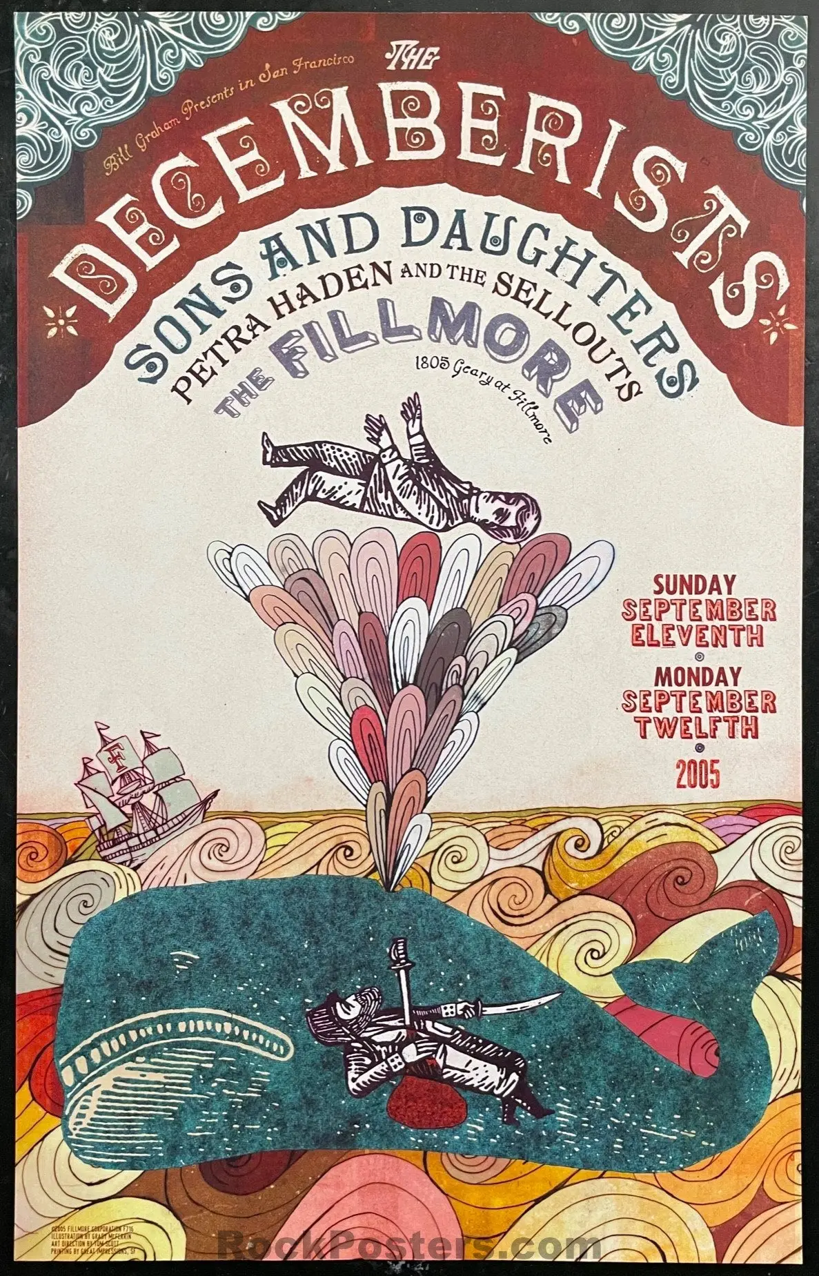 Nf-716 -  Decemberist -  2005 Poster - The Fillmore - Near Mint 1