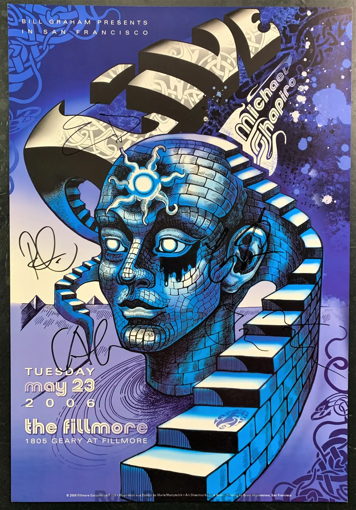 Nf-778 - Live Signed - 2006 Poster - The Fillmore - Near Mint Minus 1