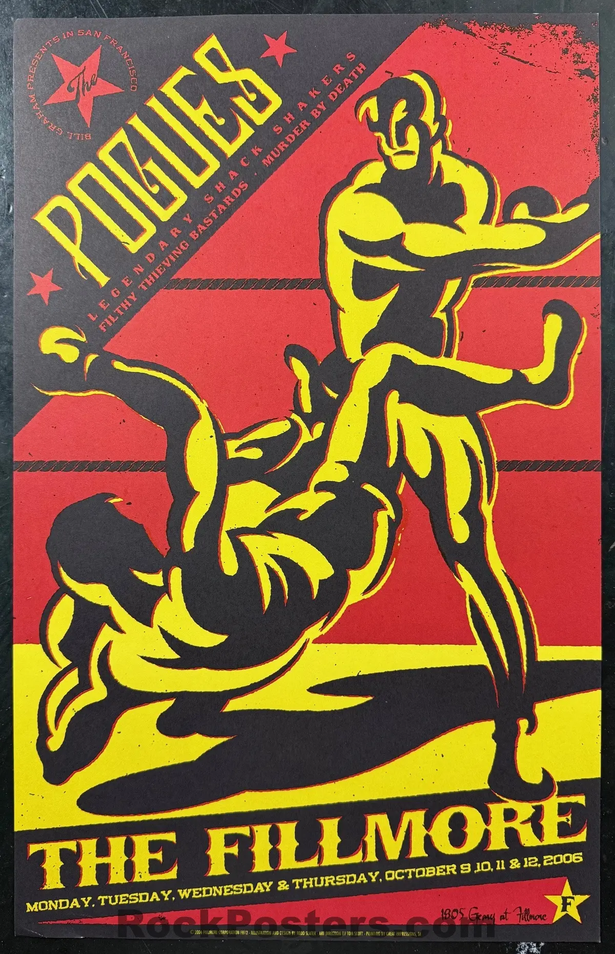 Nf-812 - The Pogues - 2006 Poster - The Fillmore - Near Mint Minus 1