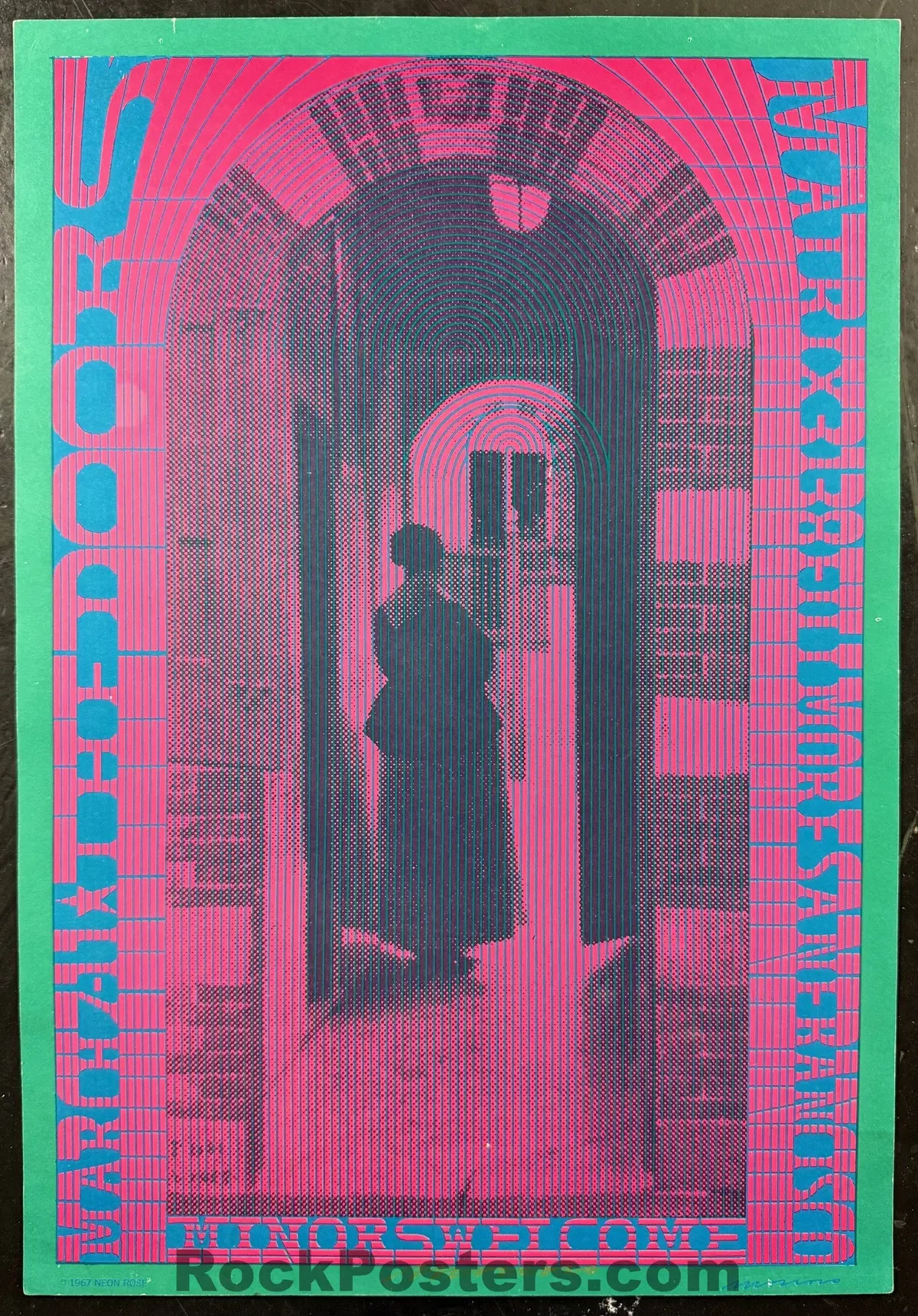 Auction - Neon Rose 10 - The Doors - Moscoso Signed - 1967 Poster -  Matrix - Excellent 1
