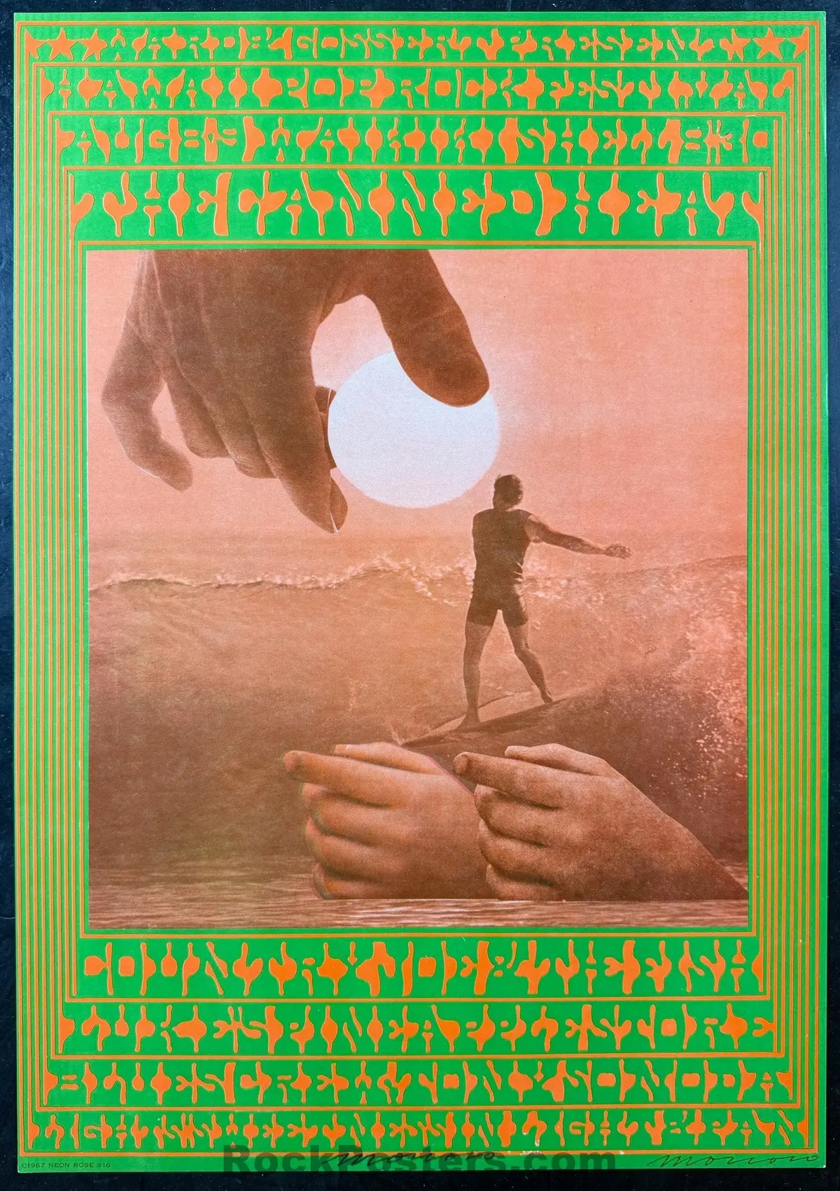 Auction - Nr-16 - Canned Heat - Moscoso Signed - 1967 Poster - Hawaii Festival - Near Mint 1