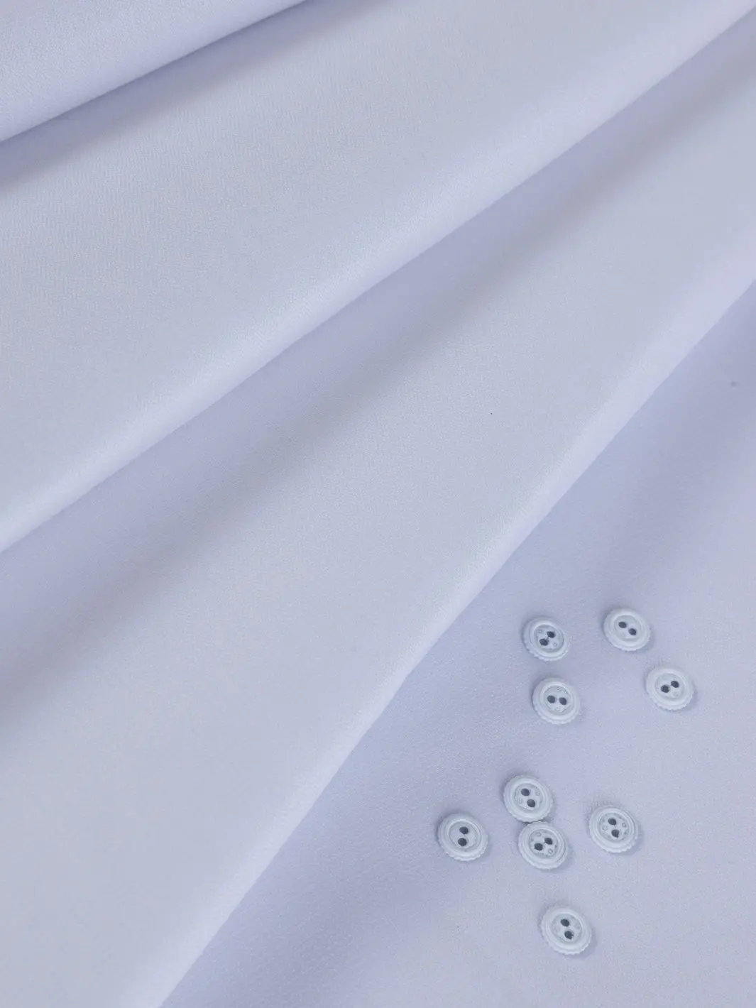 White Blended Men Unstitched Fabric - Al-Un-Nzm-6150 1